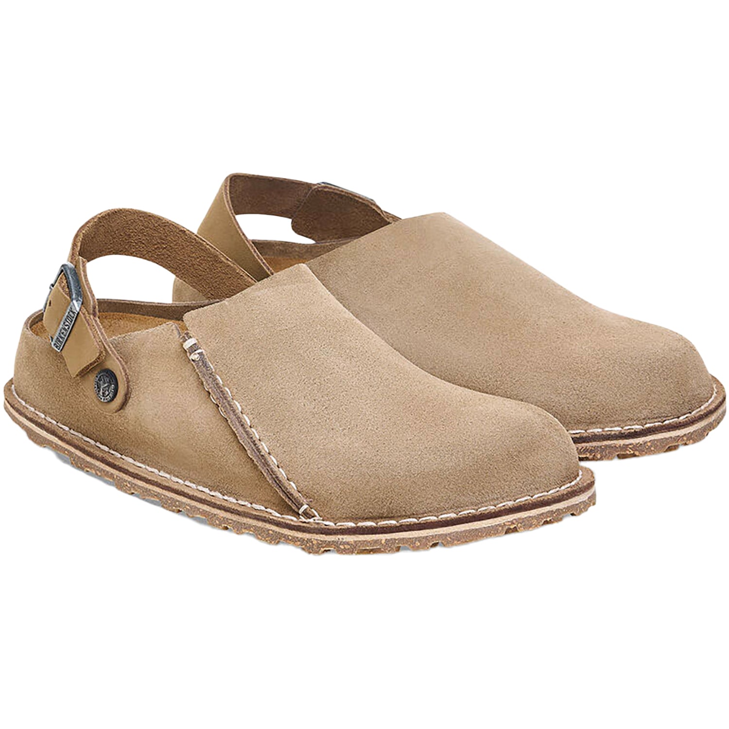 Mens Birkenstock Men's Birkenstock Lutry Gray Taupe Suede Gray Taupe Suede