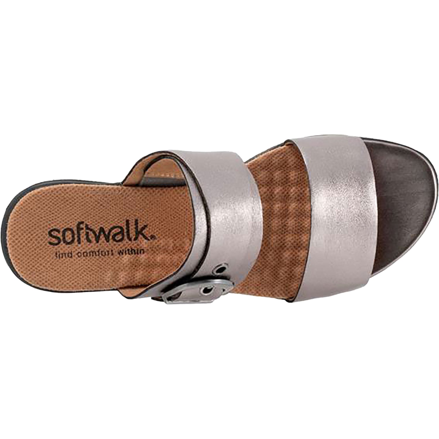 Womens Soft walk Women's Soft Walk Toki Pewter Leather Pewter Leather