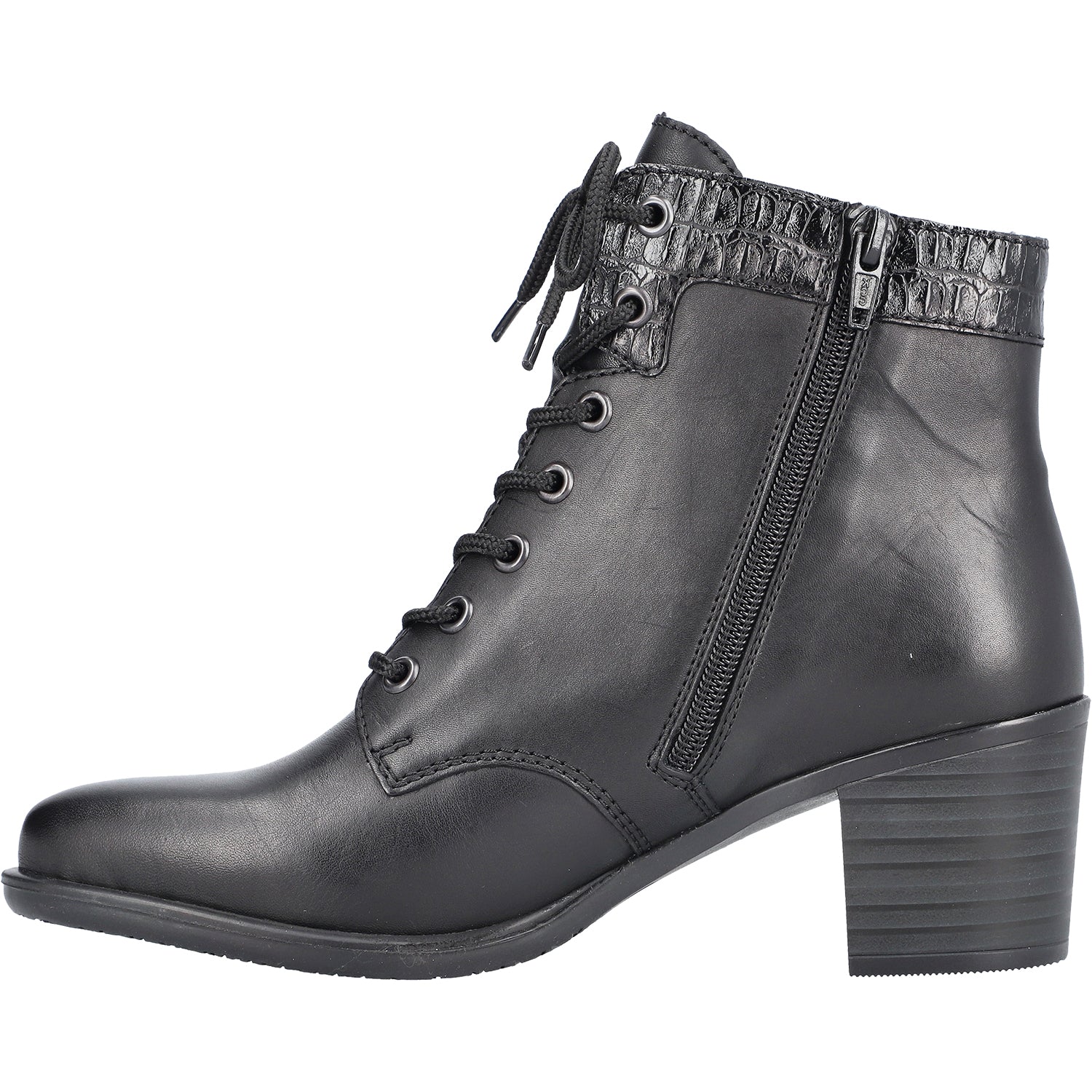 Womens Rieker Women's Rieker Y2040-00 Ines 40 Black Synthetic Black Synthetic