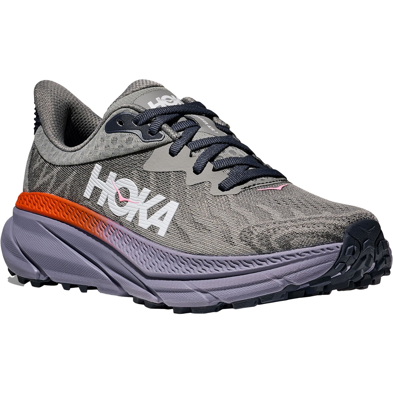 Womens Hoka one one Women's Hoka Challenger ATR 7 Galactic Grey/Wild Indigo Galactic Grey/Wild Indigo