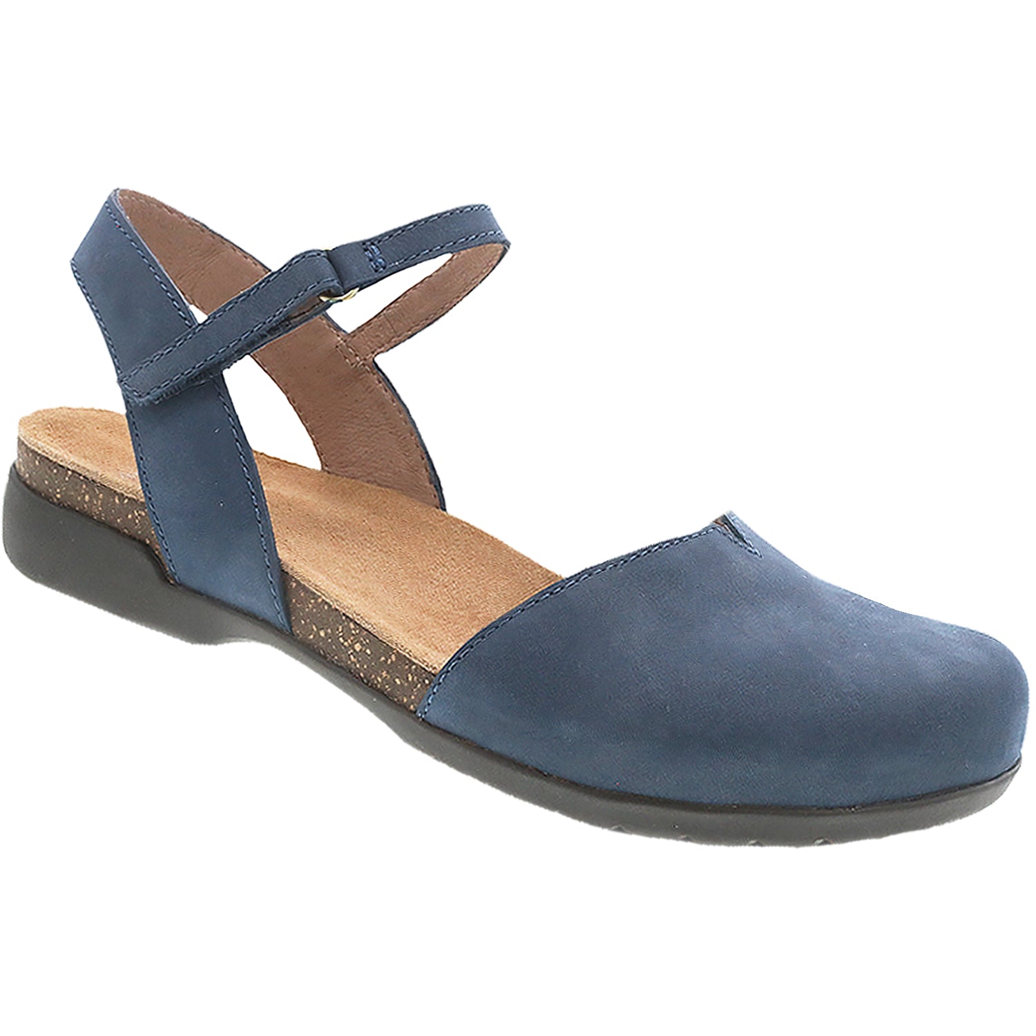 Womens Dansko Women's Dansko Rowan Navy Milled Nubuck Navy Milled Nubuck