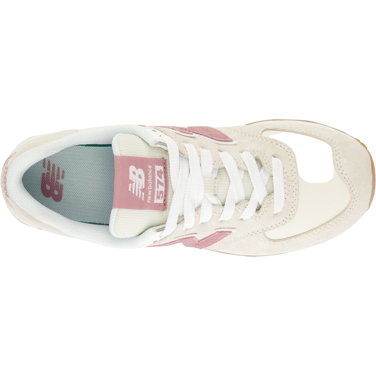 Womens New balance Women's New Balance WL574QC2 Linen/Rosewood Suede Linen/Rosewood Suede