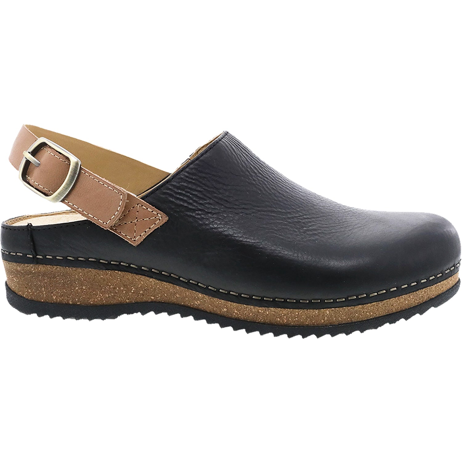 Womens Dansko Women's Dansko Merrin Black Waxy Milled Leather Black Waxy Milled Leather