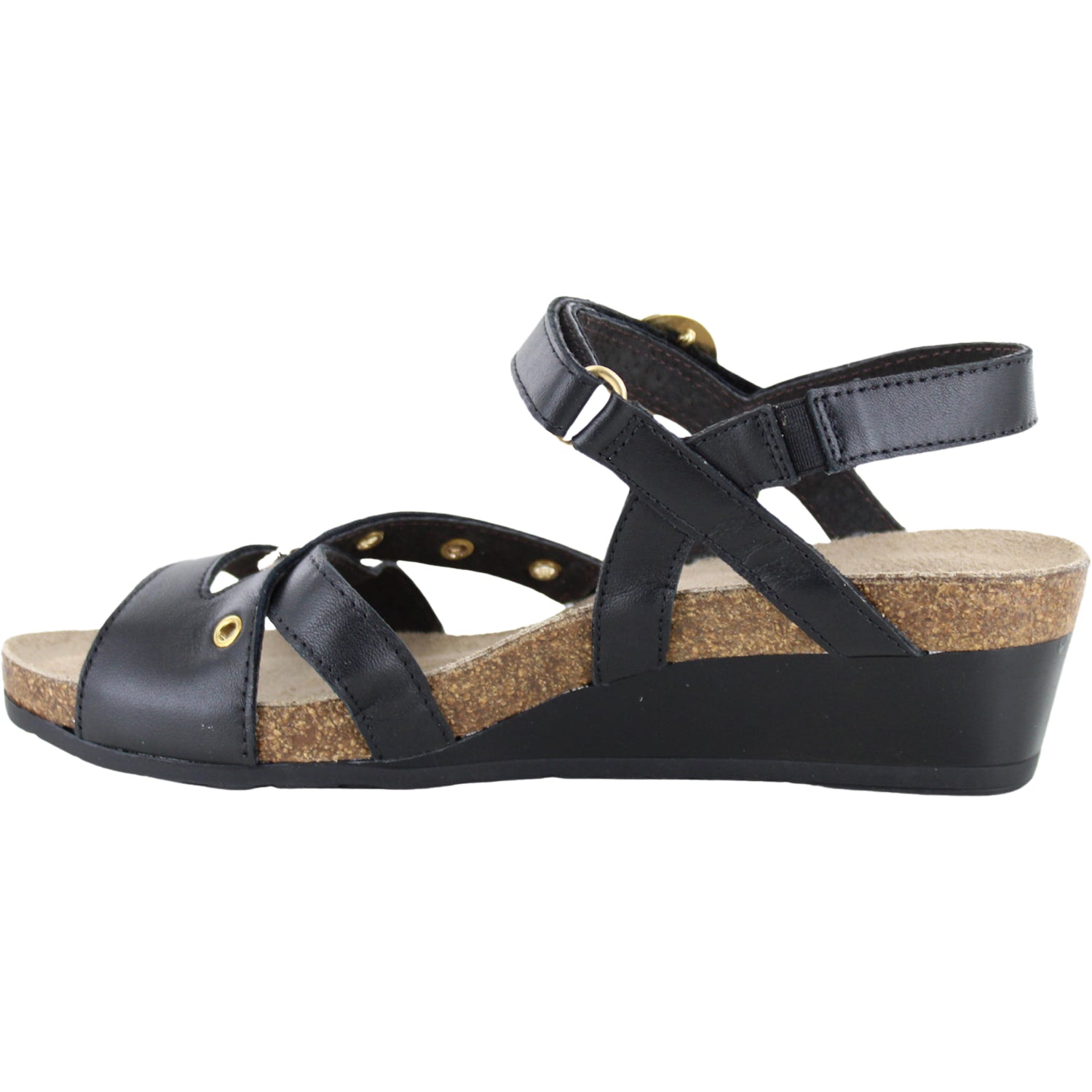 Womens Naot Women's Naot Sparkle Jet Black Leather Jet Black