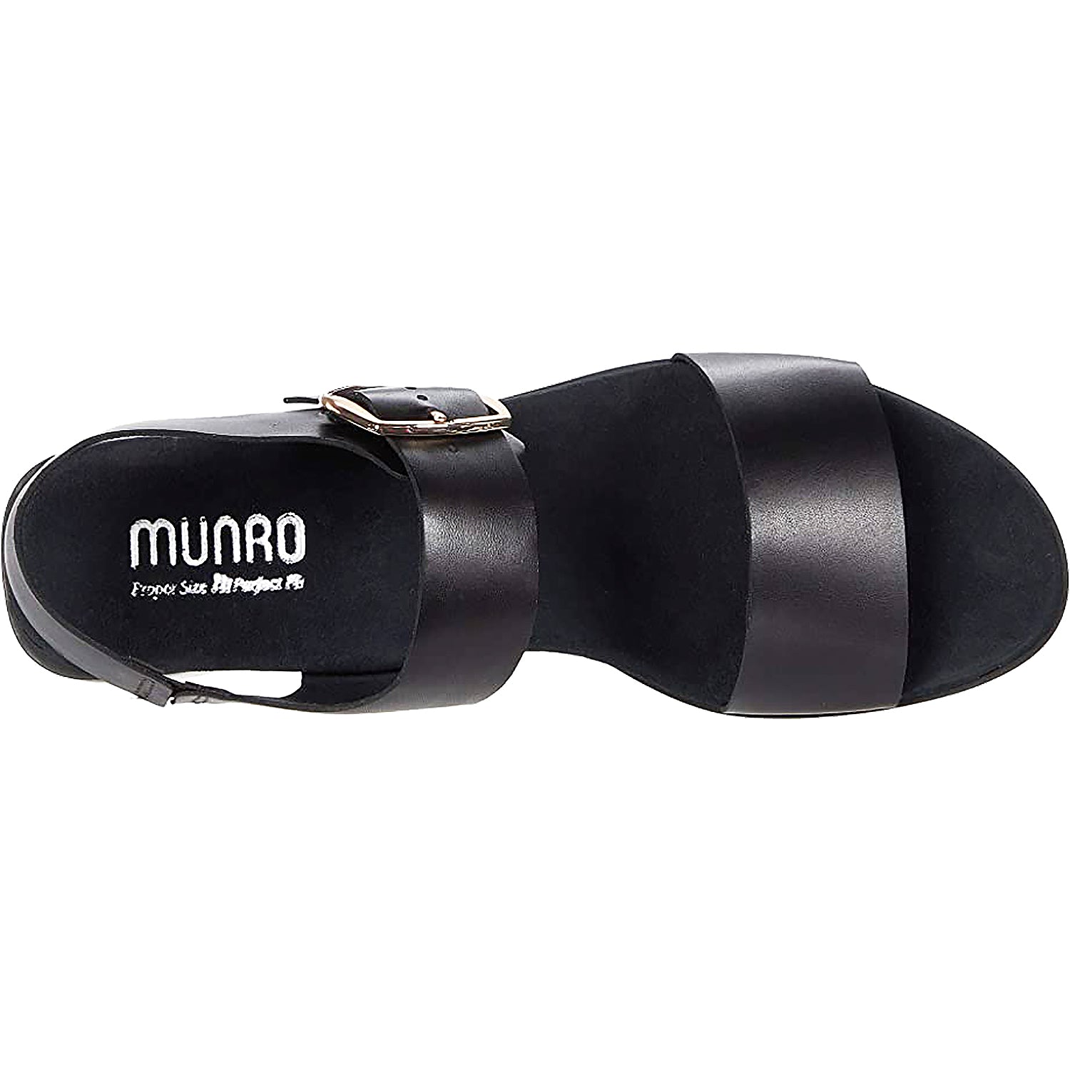 Womens Munro Women's Munro Cleo Black Leather Black Leather