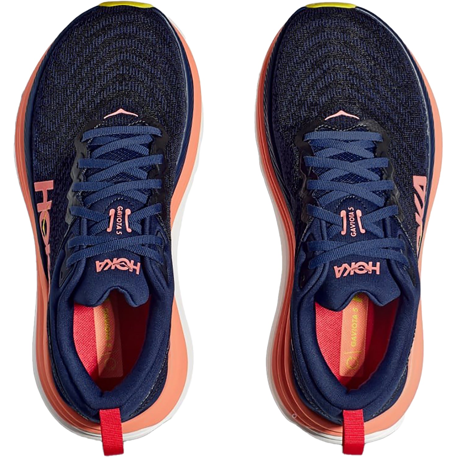 Womens Hoka one one Women's Hoka Gaviota 5 Evening Sky/Coral Mesh Evening Sky/Coral