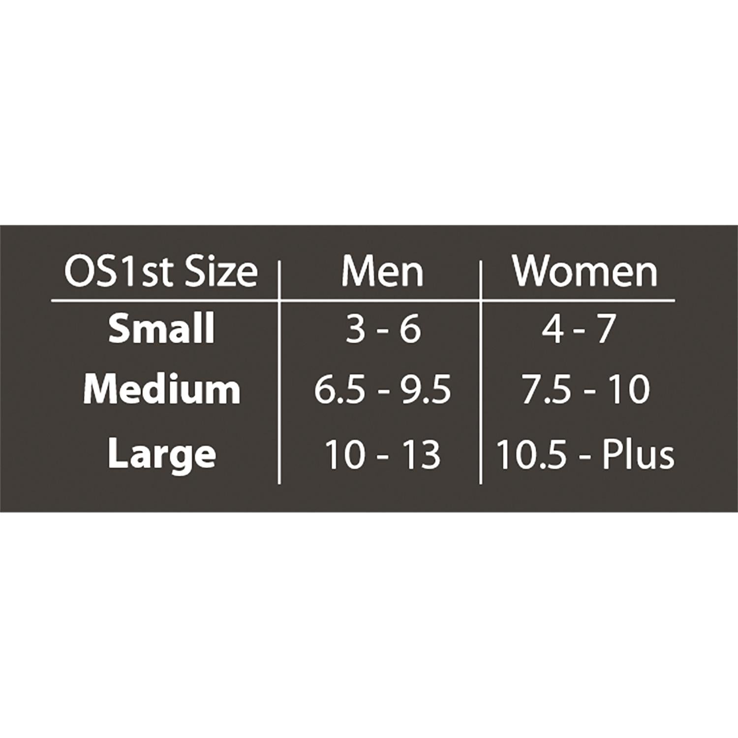 Unisex Os1st Unisex OS1st BR4 Bunion Relief Socks Pair Black Black