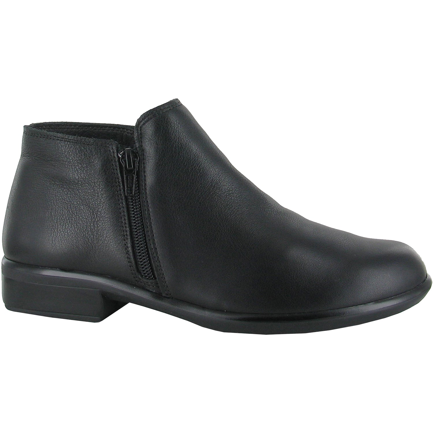 Womens Naot Women's Naot Helm Black Water Resistant Leather Water Resistant Black Leather