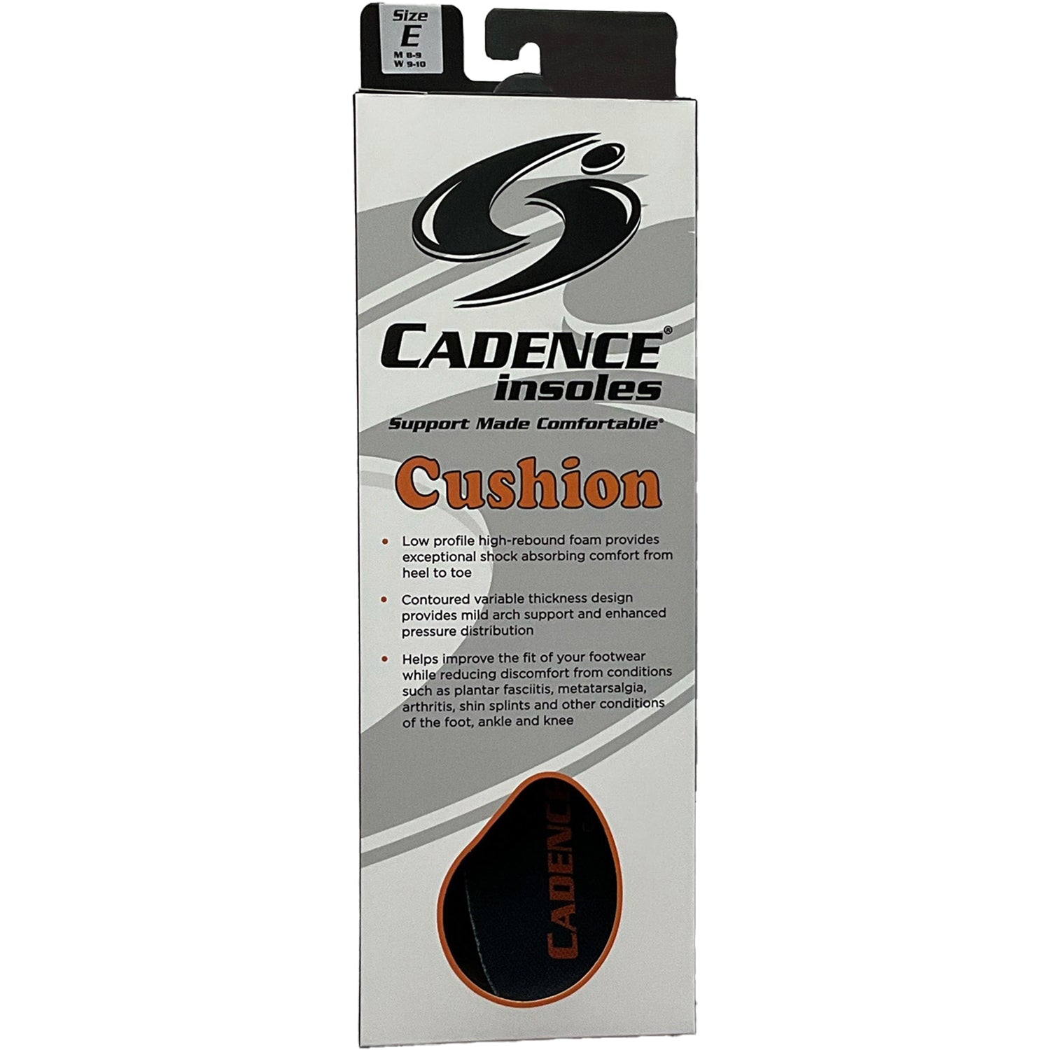 Unisex Cadence insole Unisex Cadence Cushion Grey