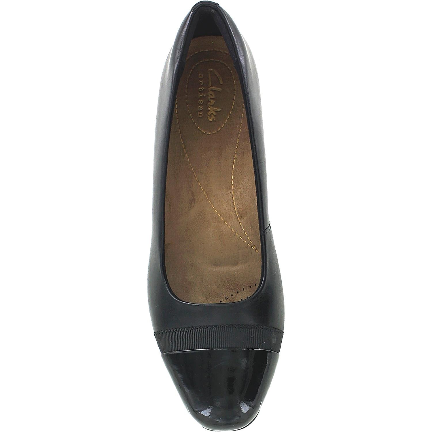 Womens Clarks Women's Clarks Keesha Rosa Black Leather Black Leather