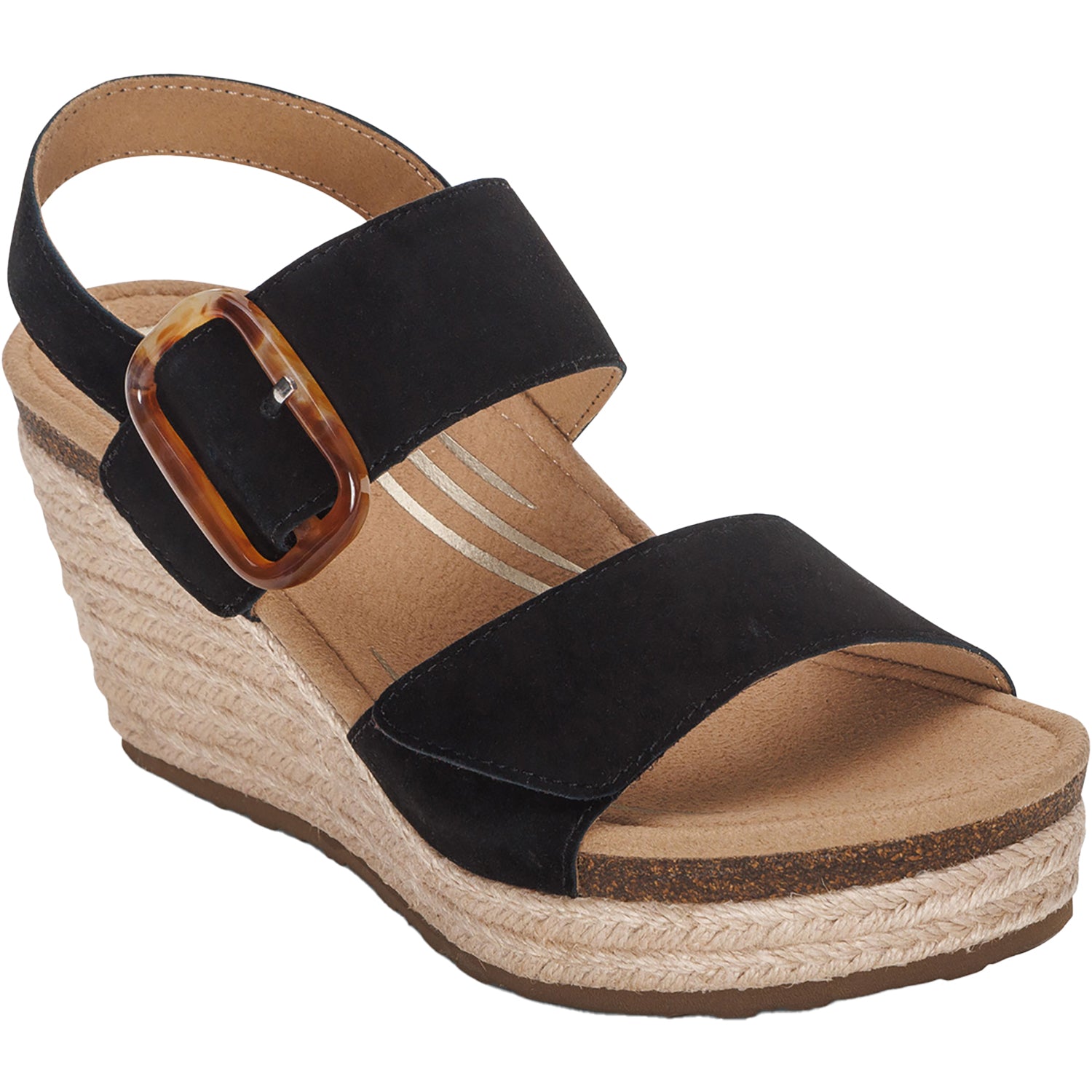 Womens Aetrex Women's Aetrex Ashley Black Leather Black Leather