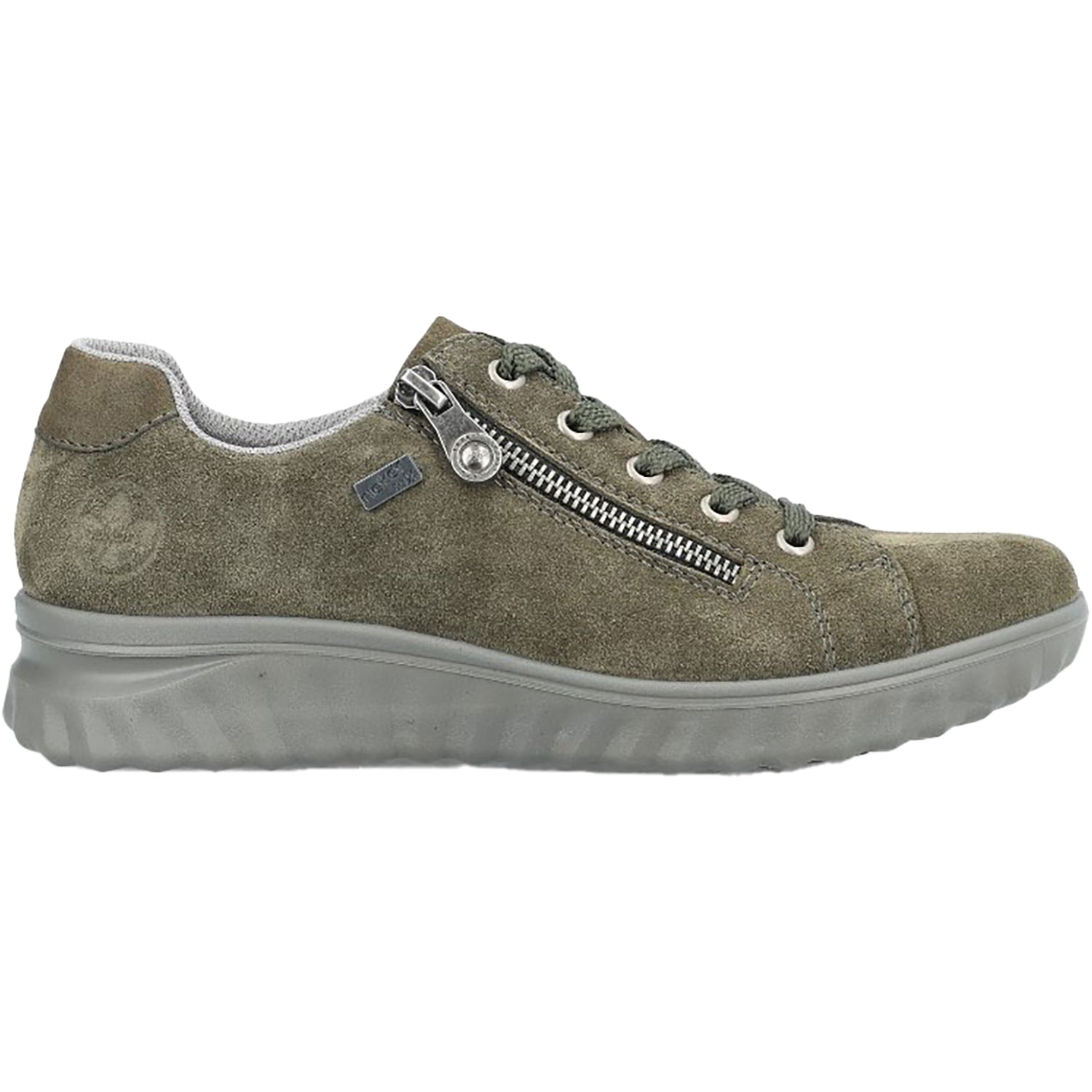 Womens Rieker Women's Rieker 59000-54 Khaki/Moor Vegan Suede Khaki/Moor