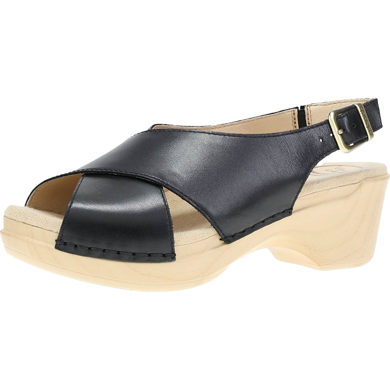 Womens Dansko Women's Dansko Sloane Black Calf Leather Black Calf Leather