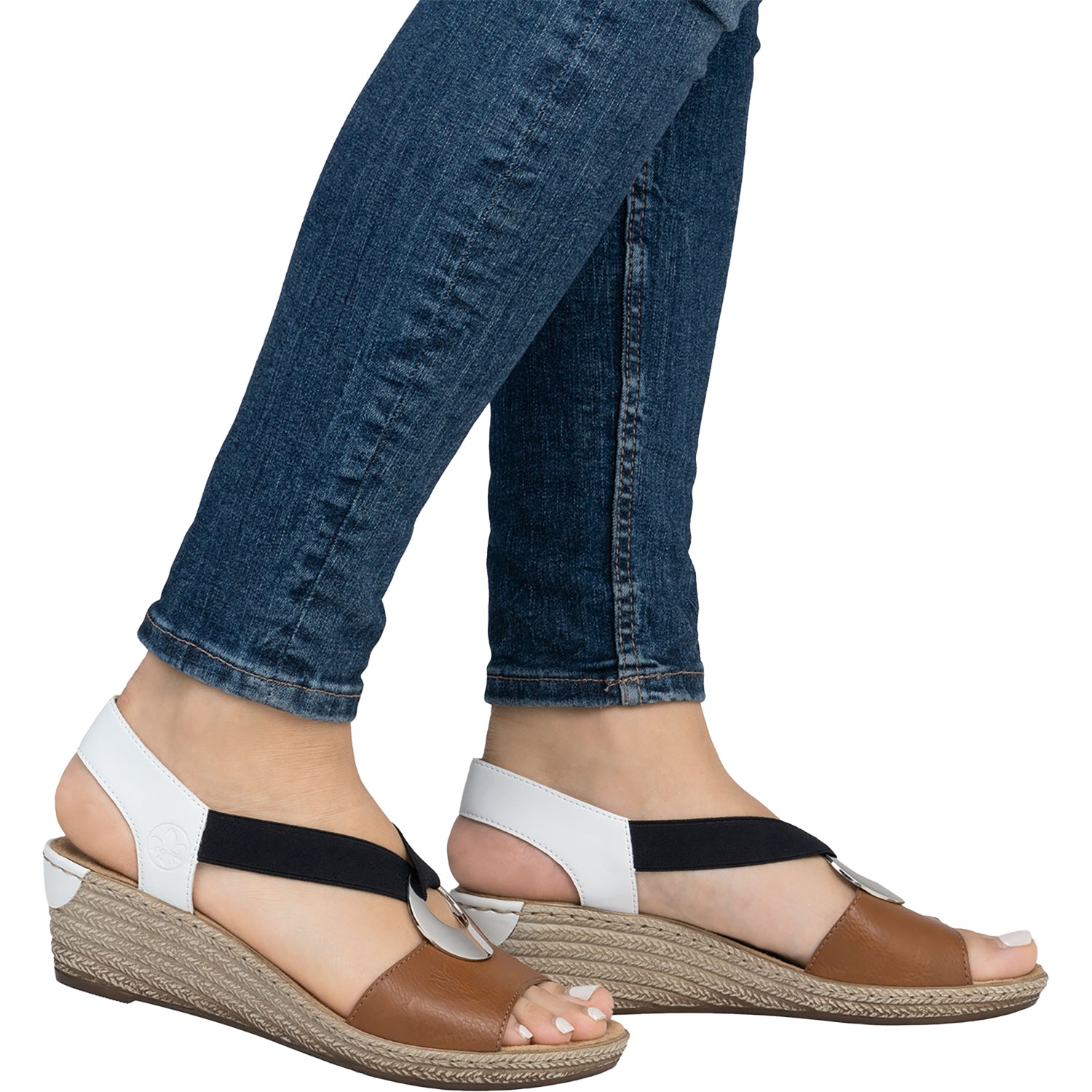 Womens Rieker Women's Rieker 624H6-24 Fanni H6 Cayenne/Weiss Synthetic Cayenne/Weiss Synthetic