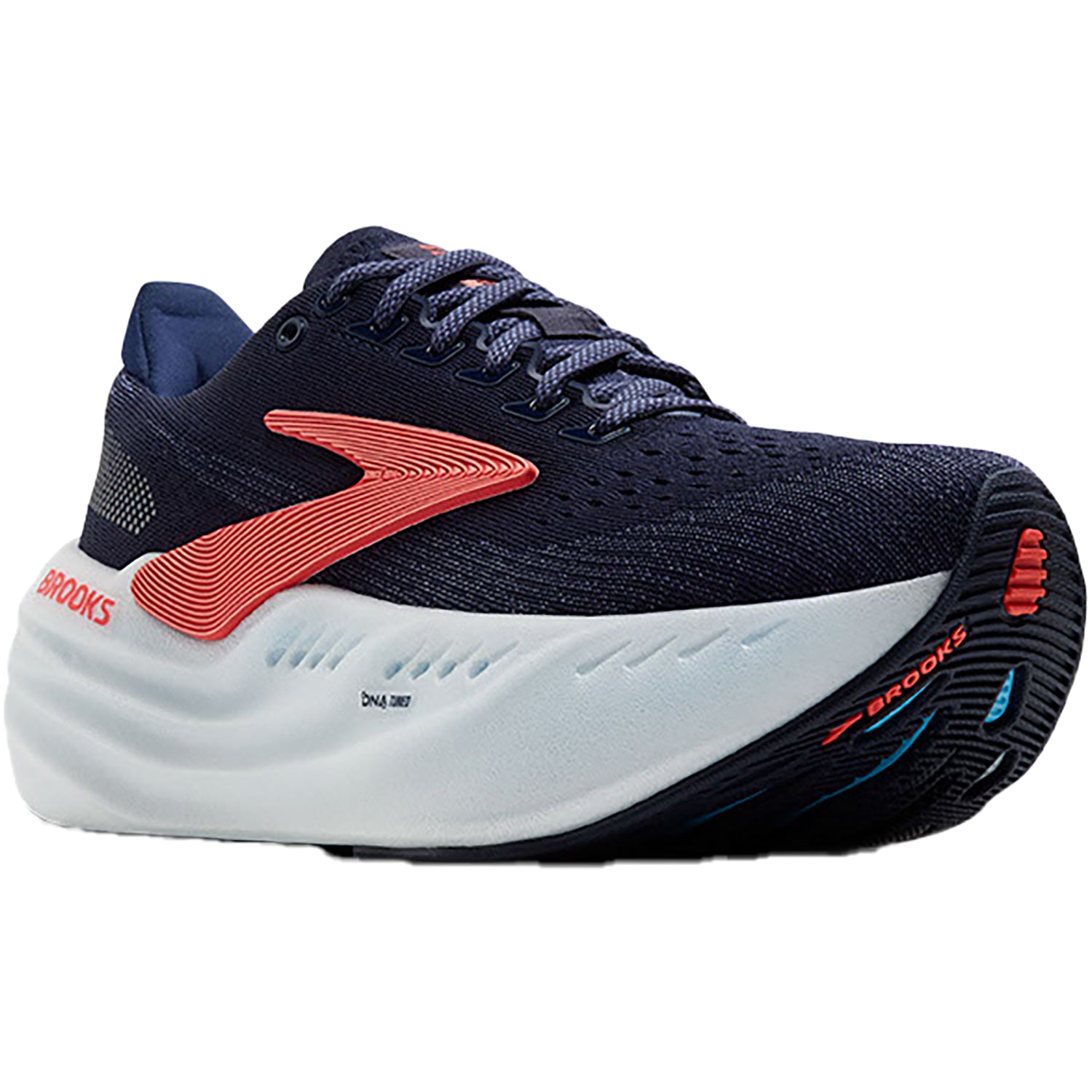 Womens Brooks Women's Brooks Glycerin Max Peacoat/Blueribbon/Hotcoral Mesh Peacoat/Blueribbon/Hotcoral Mesh