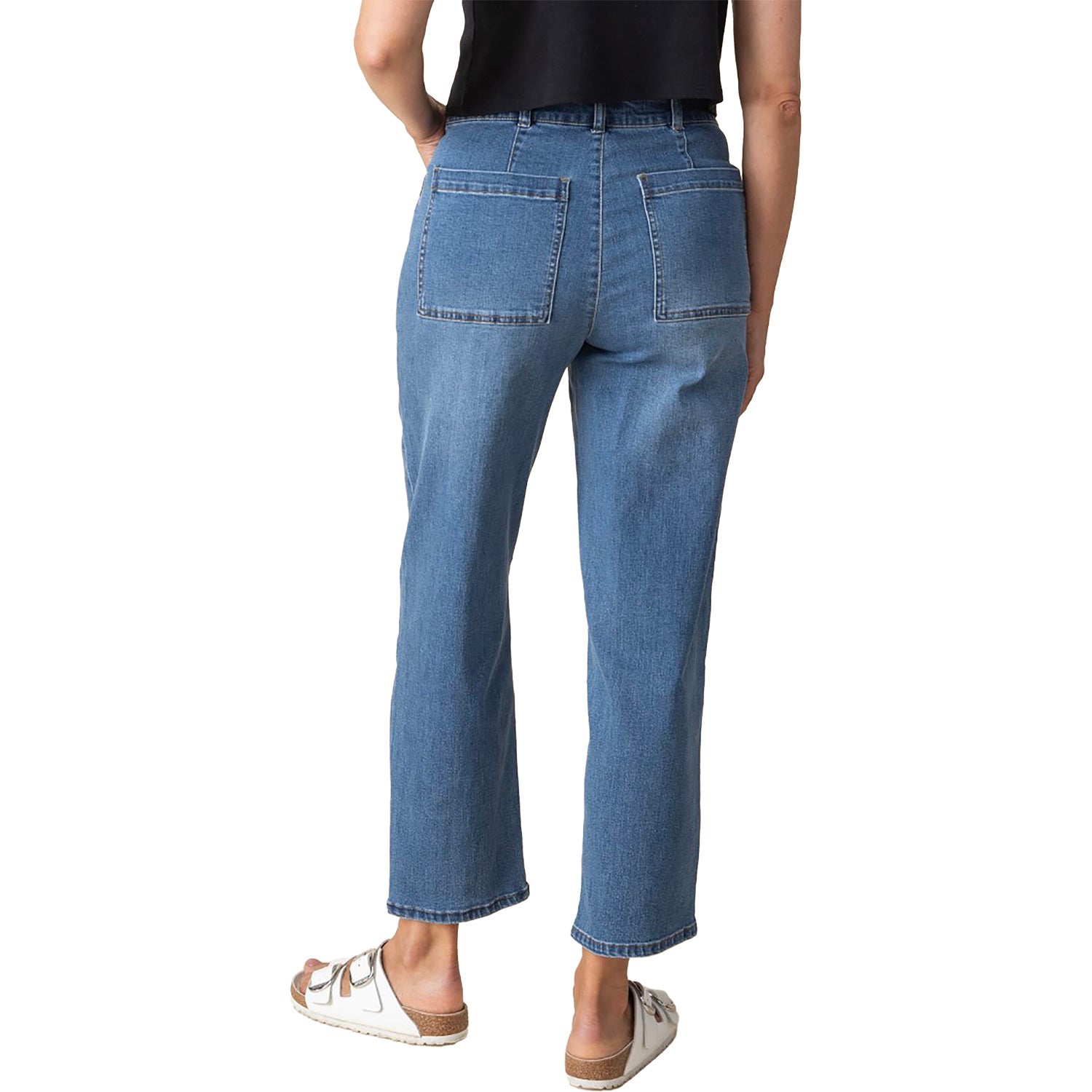 Womens Habitat Women's Habitat Stretch Denim Barrel Leg Medium Denim Medium Denim