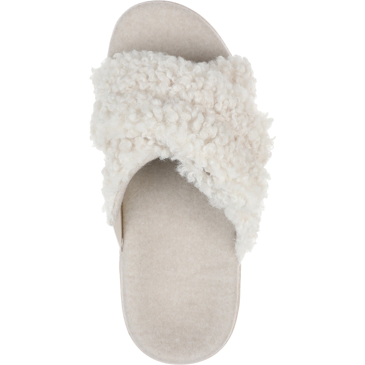 Womens Vionic Women's Vionic Relax II Cream Shearling Cream Shearling