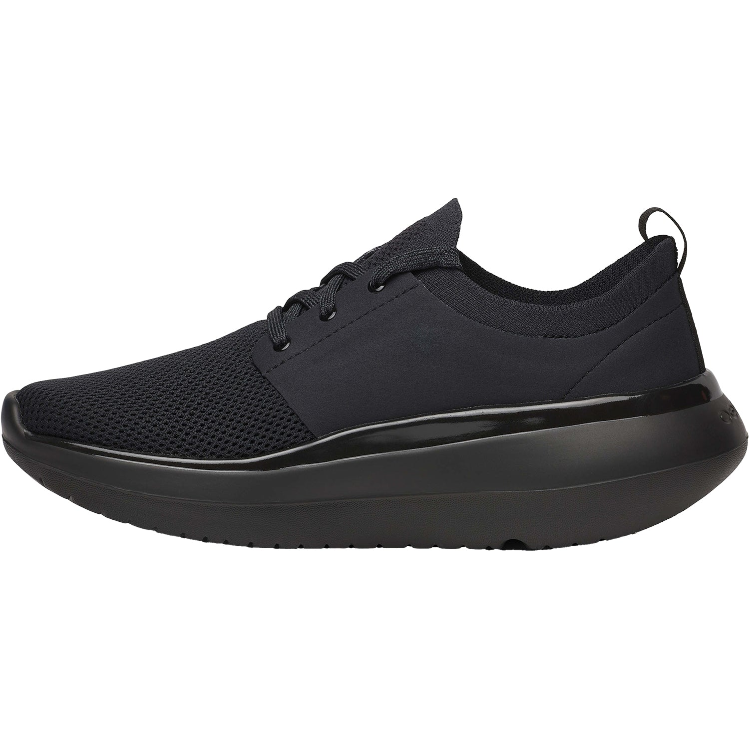 Womens Oofos Women's Oofos Oomy Stride Black/Black Synthetic Black/Black Synthetic