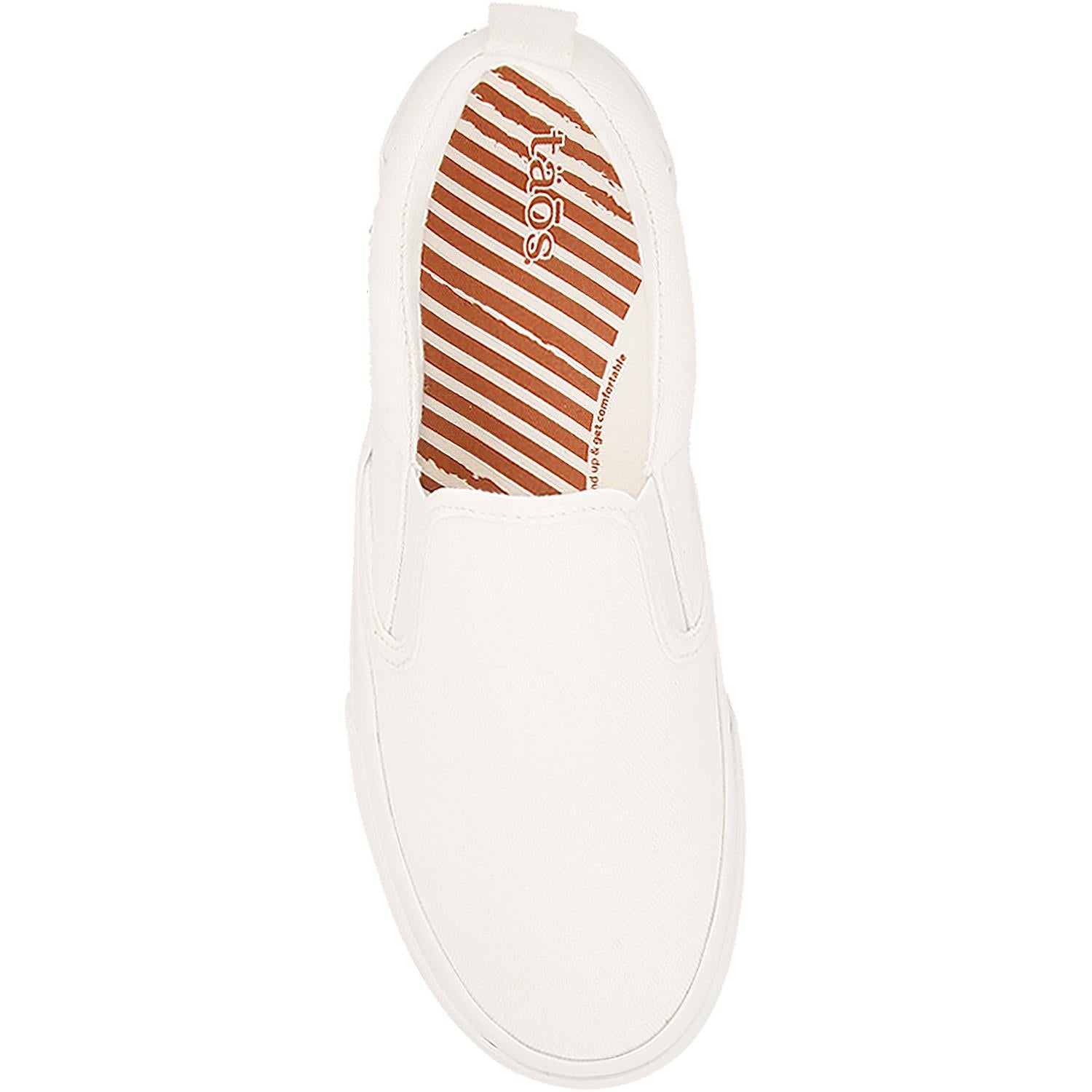 Womens Taos Women's Taos Rubber Soul White Canvas White Canvas