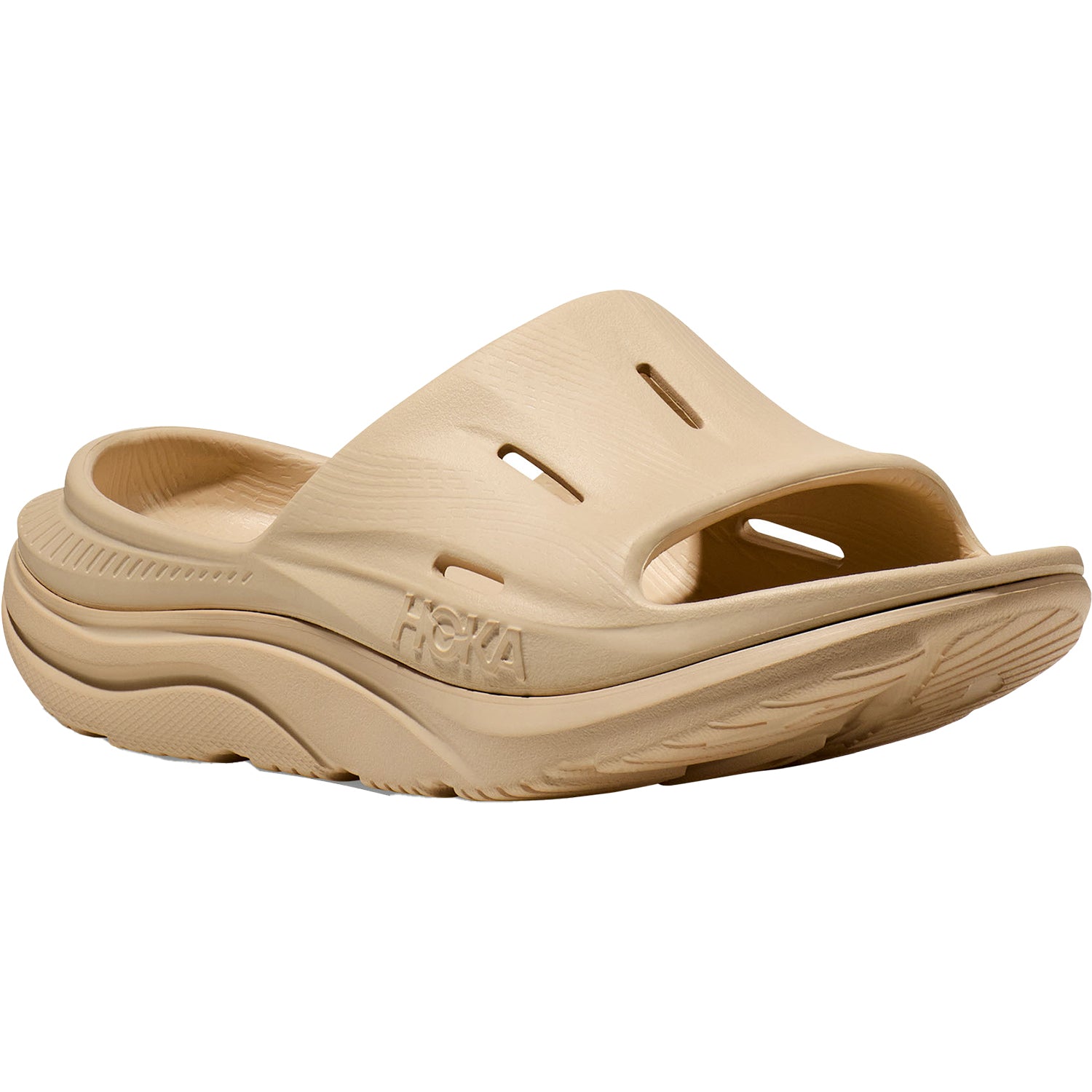 Unisex Hoka one one Unisex Hoka Ora Recovery Slide 3 Shifting Sand EVA Shifting Sand EVA