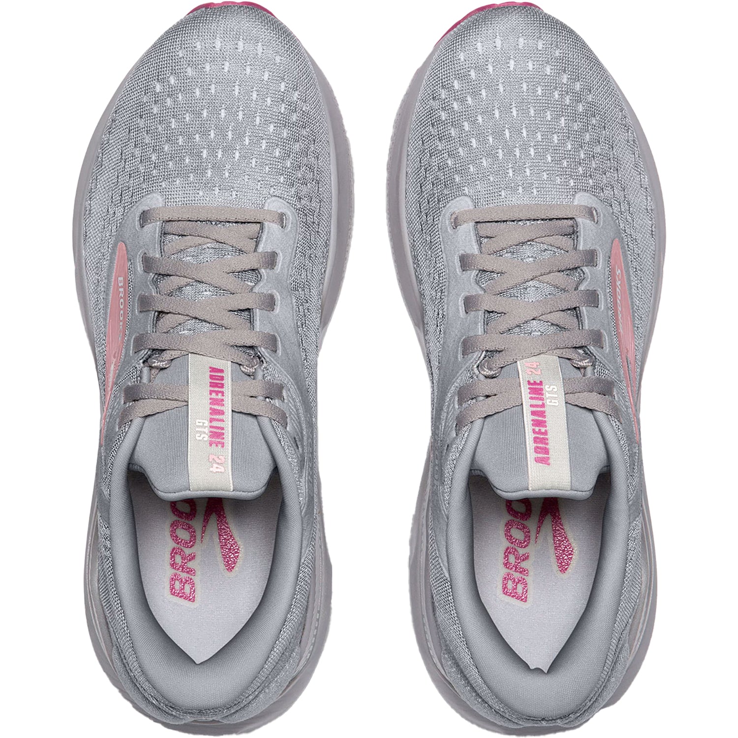 Womens Brooks Women's Brooks Adrenaline GTS 24 Alloy/White/Zephyr Mesh Alloy/White/Zephyr Mesh