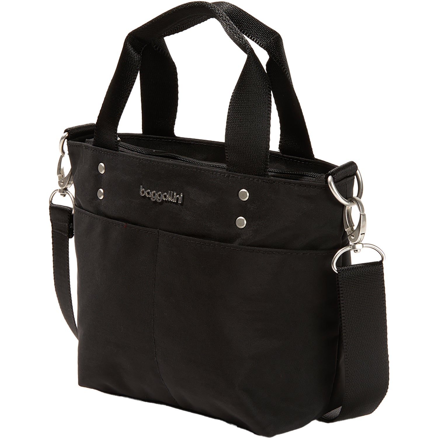 Womens Baggallini Baggallini Mini Carryall Tote Black Nylon Black Nylon