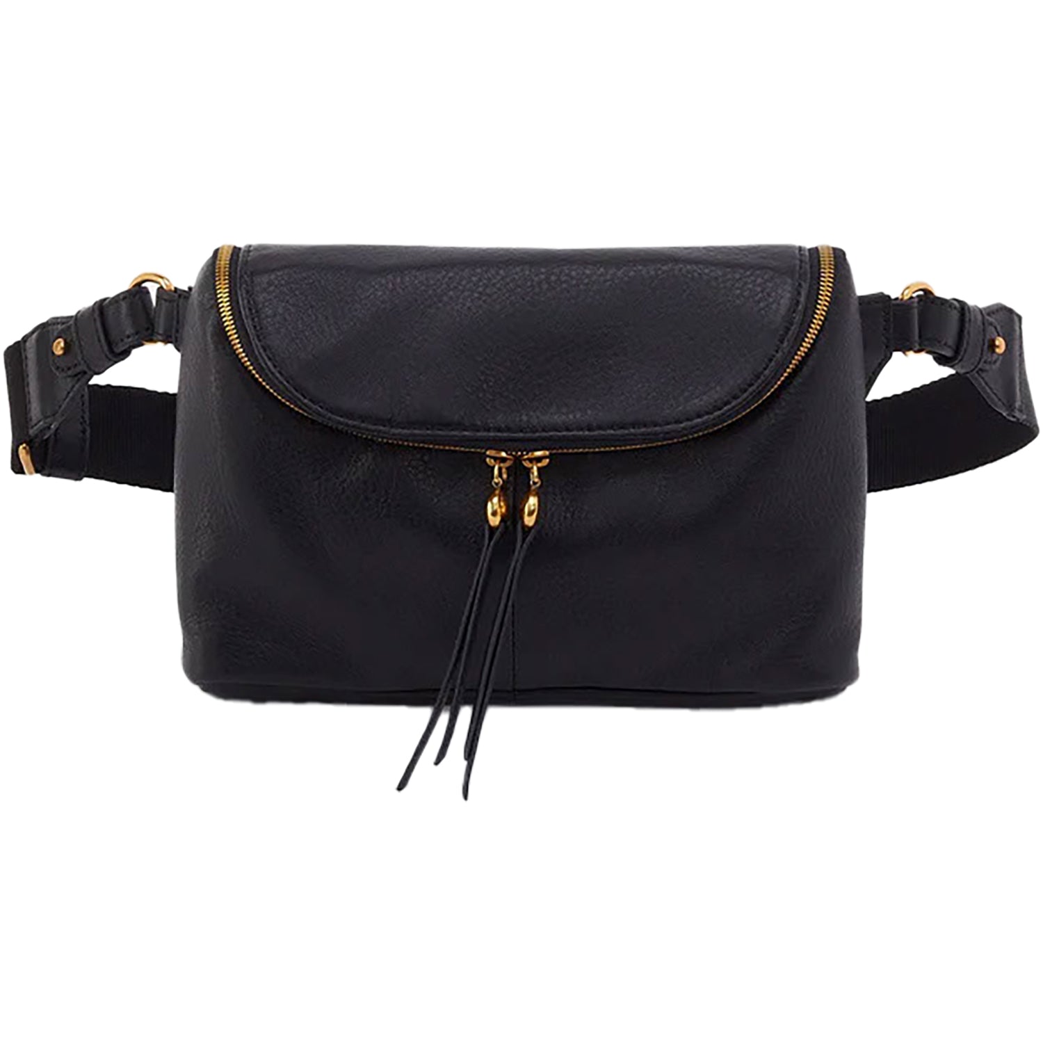 Womens Hobo Hobo International Fern Large Belt Bag Black Pebbled Leather Bag Black pebbled Leather