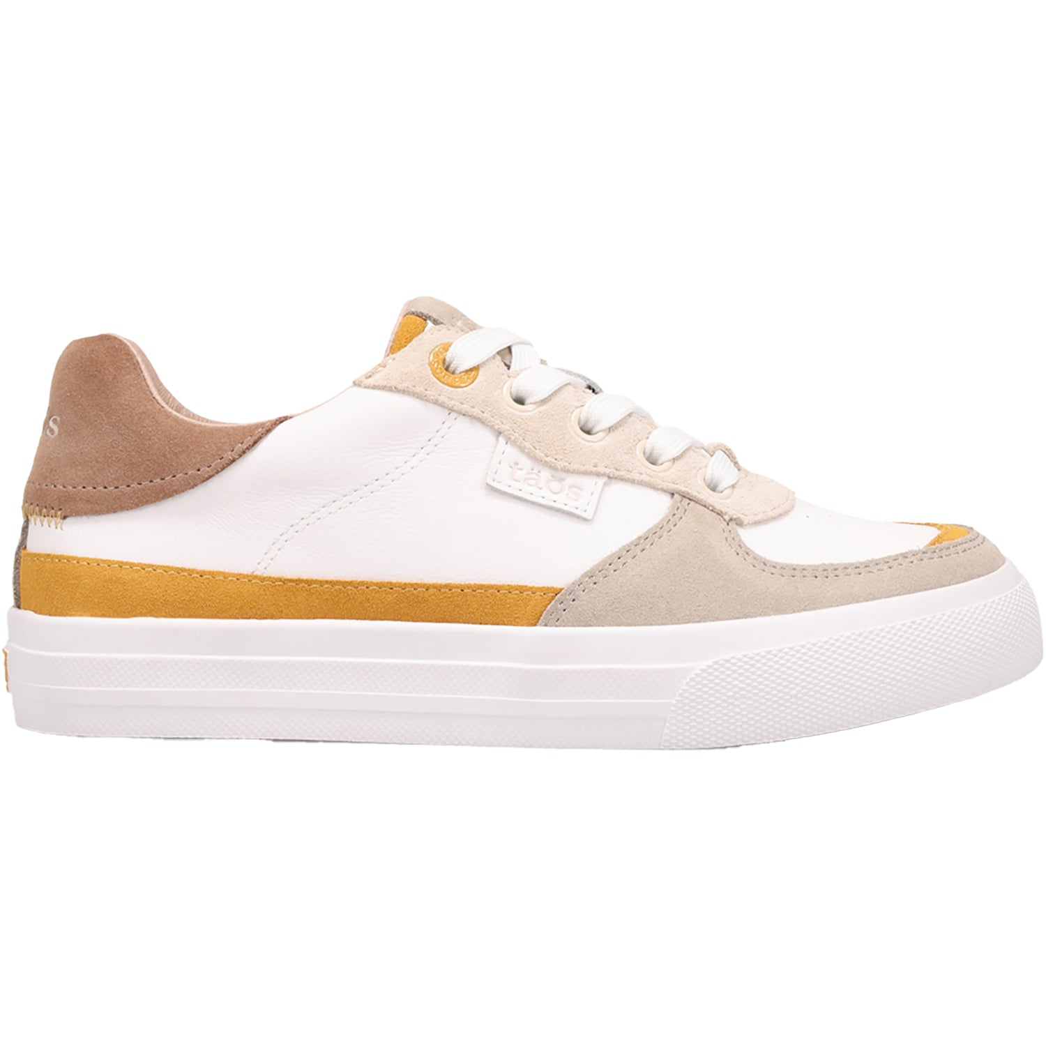 Womens Taos Women's Taos Pop Soul Sand/Mustard Multi Leather/Suede Sand/Mustard Multi