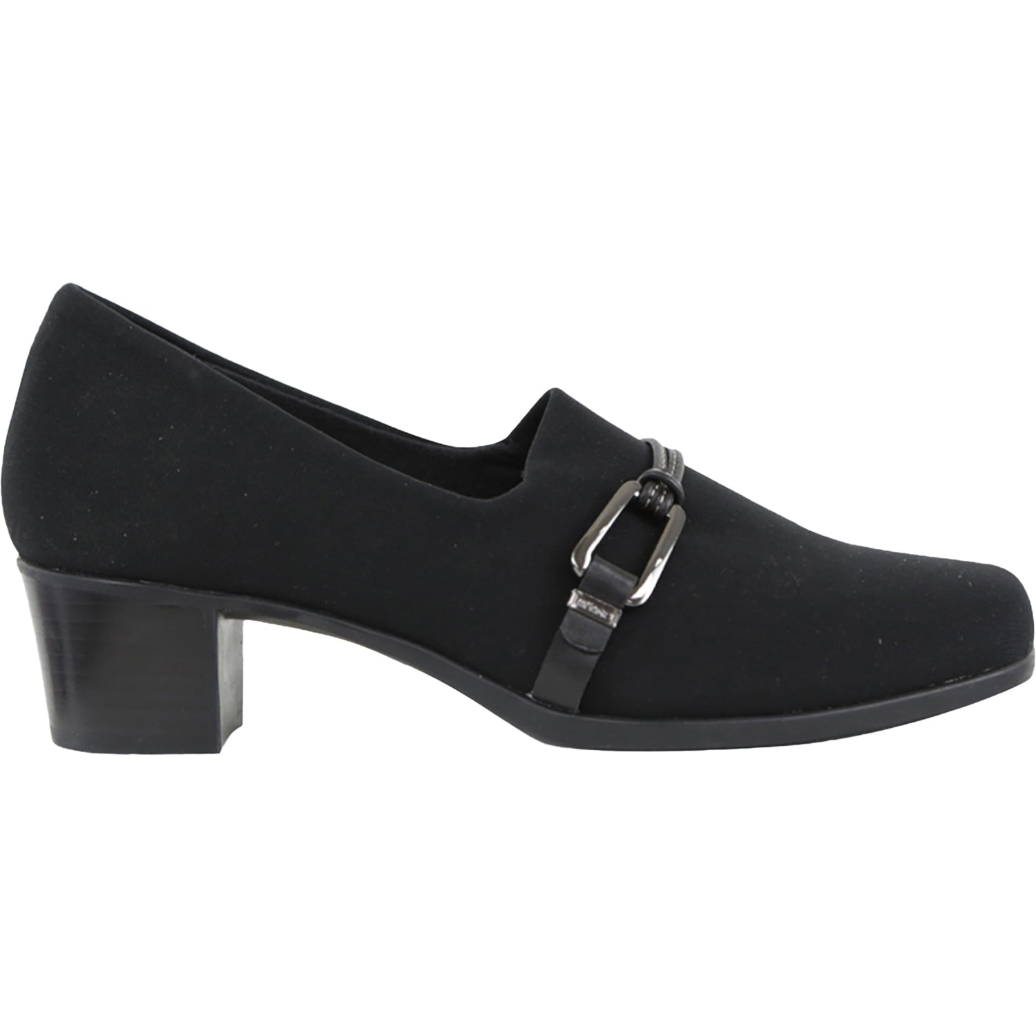 Womens Munro Women's Munro Cindi II Black Stretch Fabric Black Stretch Fabric