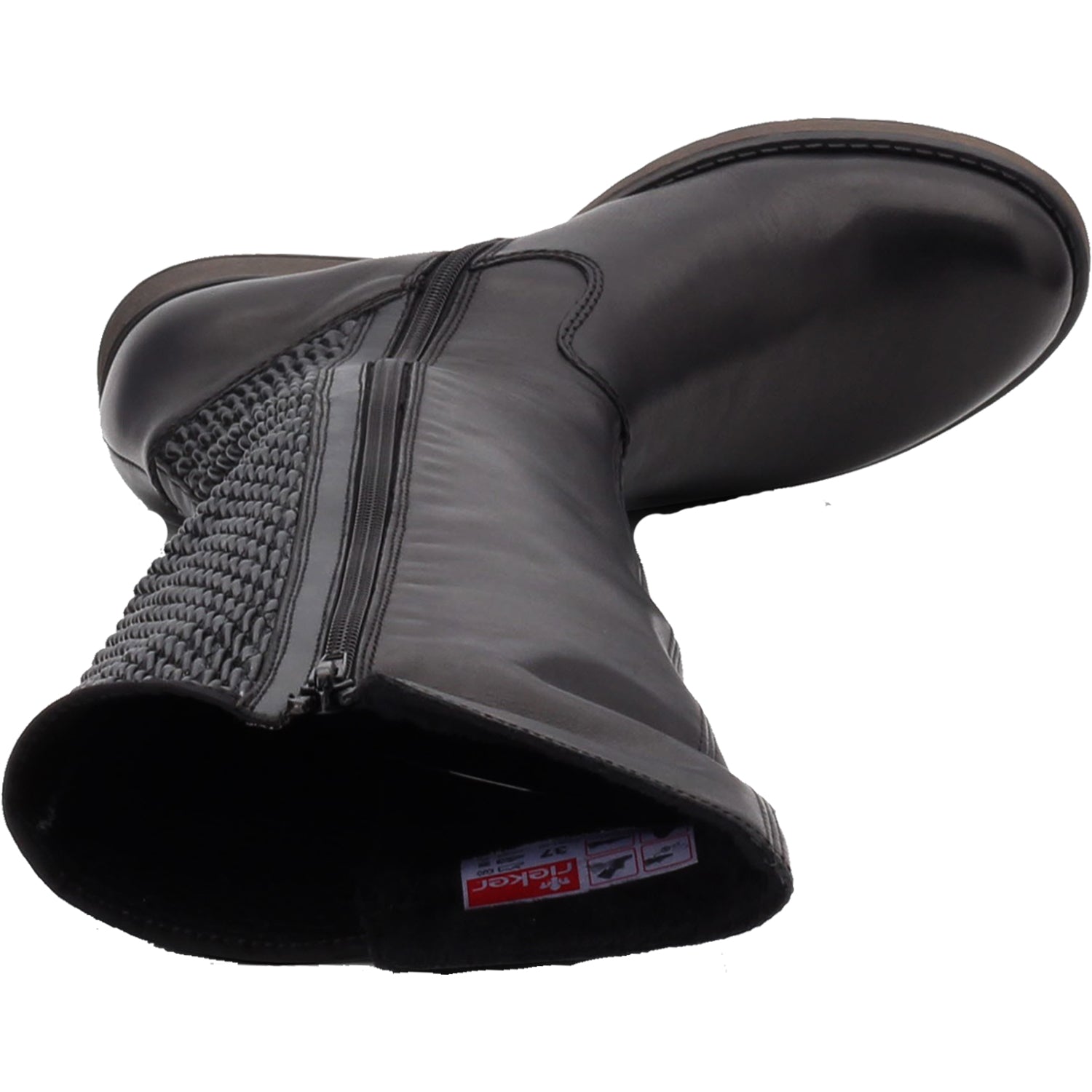 Womens Rieker Women's Rieker Z9591-00 Faith Black Leather Black Leather