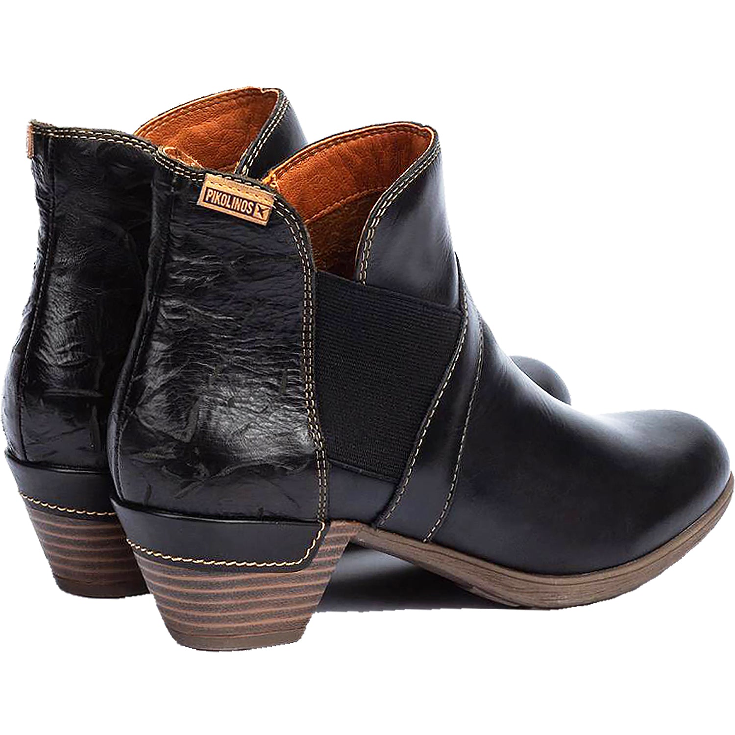 Womens Pikolinos Women's Pikolinos Rotterdam 902-8932C1 Black Leather Black Leather