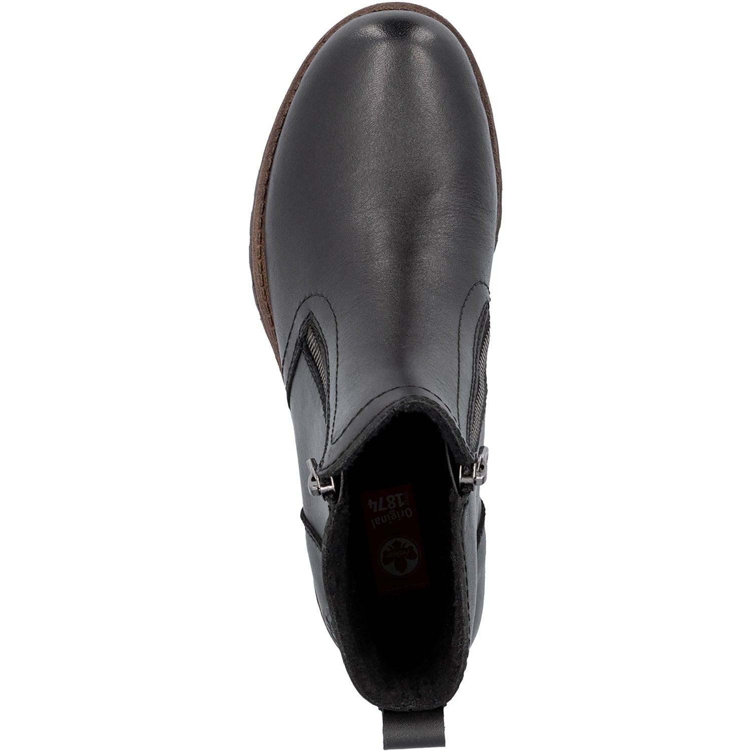Womens Rieker Women's Rieker 78556-00 Black/Black Leather Black/Black Leather