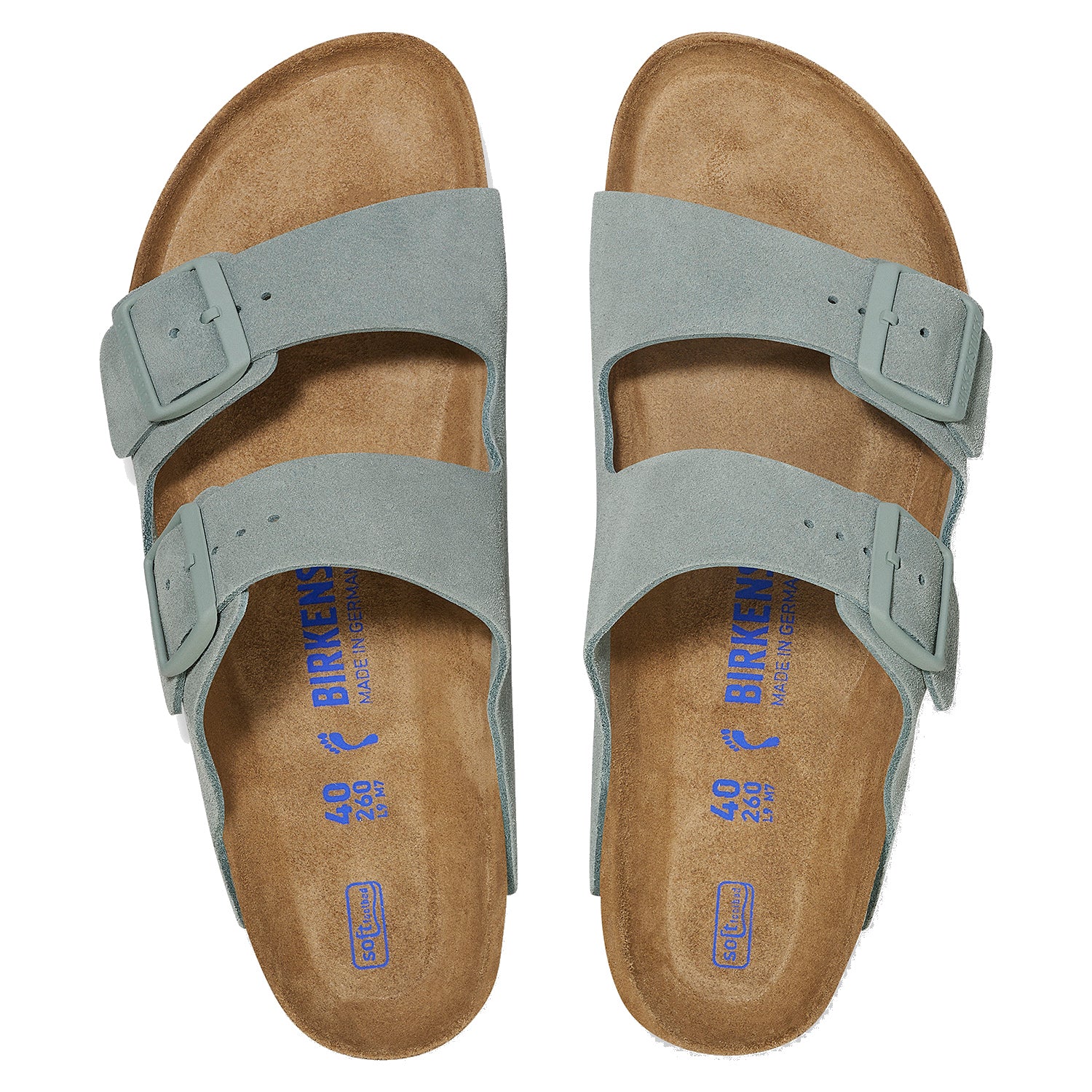 Womens Birkenstock Women's Birkenstock Arizona SFB Sage Suede Sage Suede