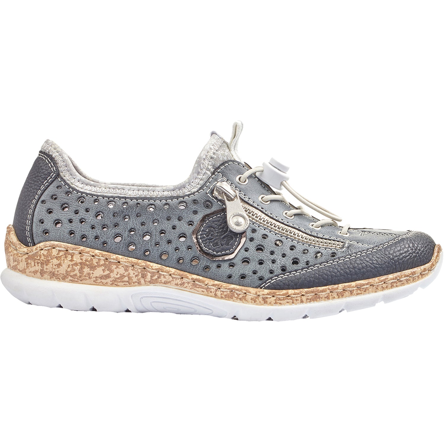 Womens Rieker Women's Rieker N42P6-14 Nikita P6 Pazific/Atlantic/Argento Synthetic Pazific/Atlantic/Argento Synthetic