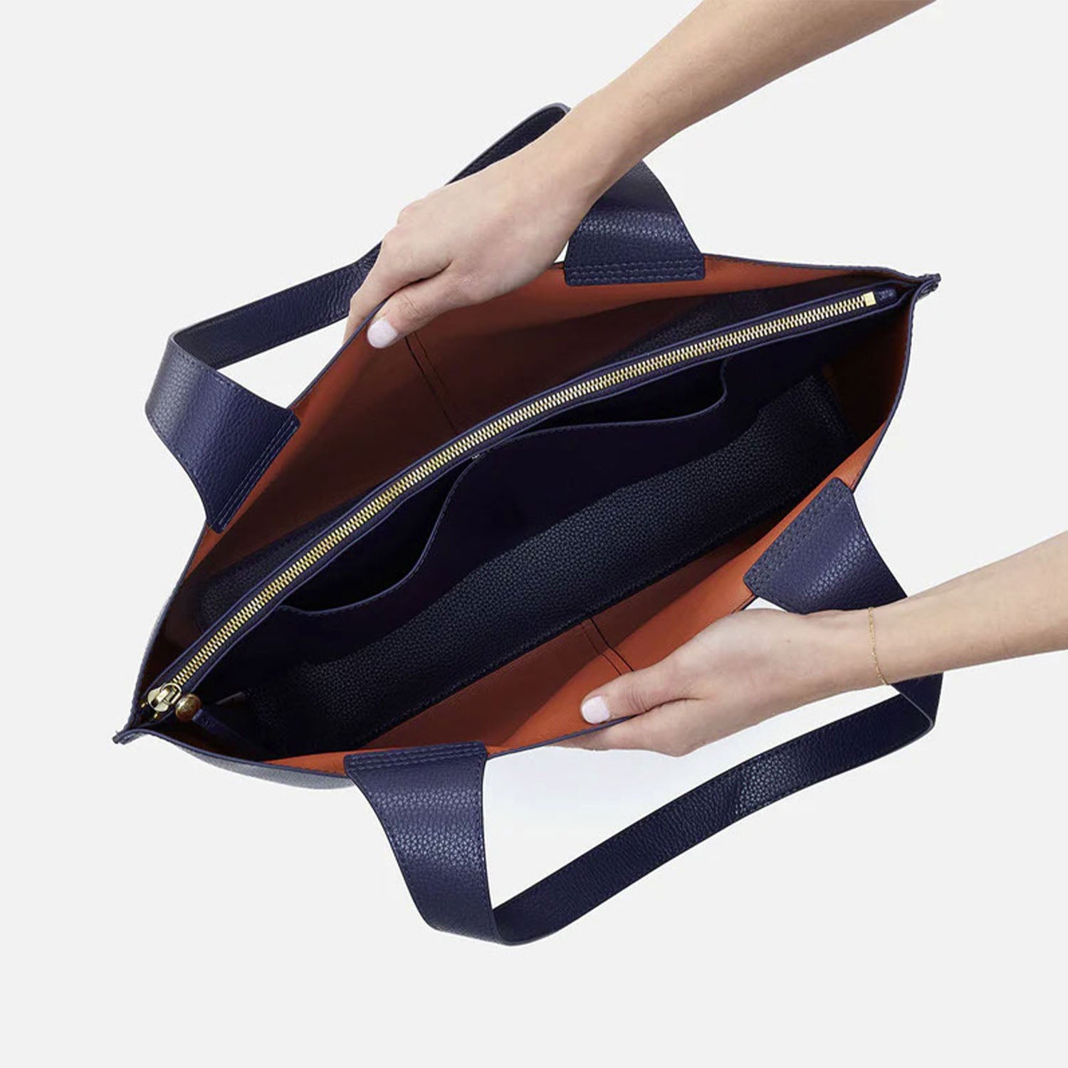 Womens Hobo Hobo International Vida Tote Mood Indigo Micro Pebbled Leather Mood Indigo Micro Pebbled Leather