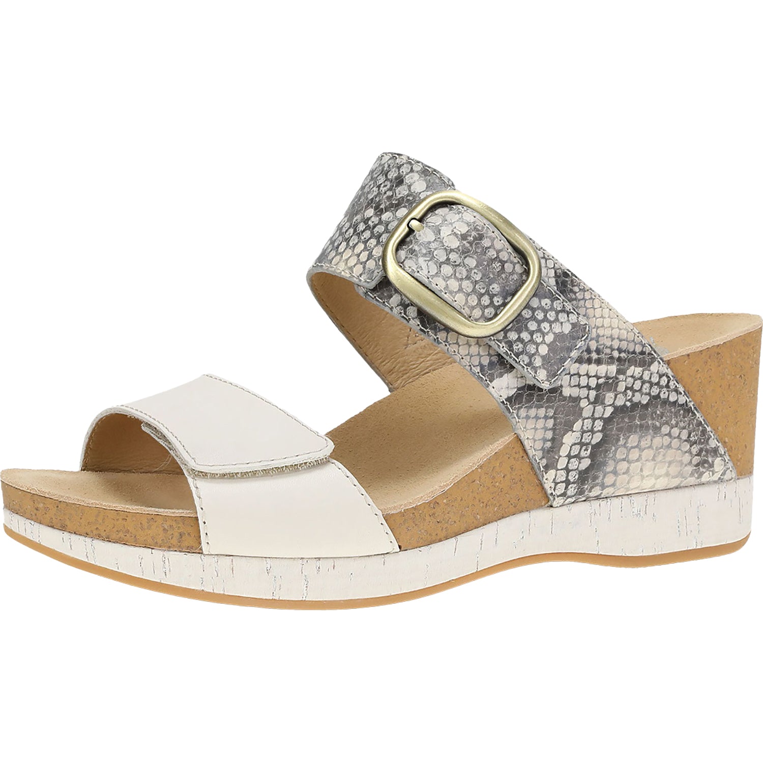 Womens Dansko Women's Dansko Shannon Snake/Ivory Leather Snake/Ivory Leather