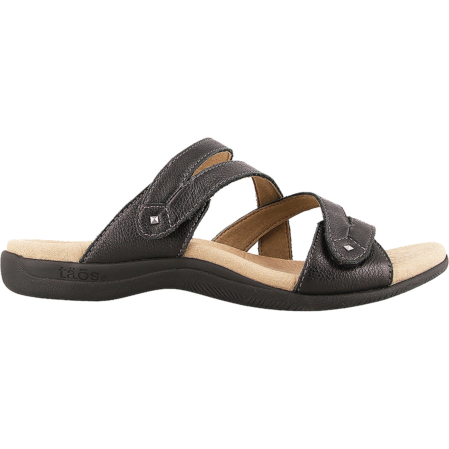 Womens Taos Women's Taos Double U Black Leather Black Leather