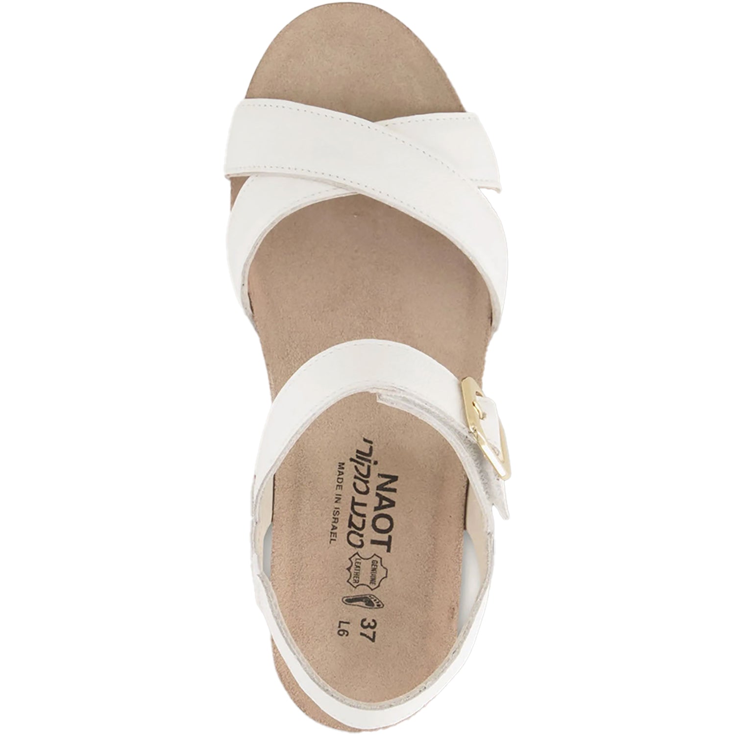 Womens Naot Women's Naot Throne Soft White Leather Soft White Leather