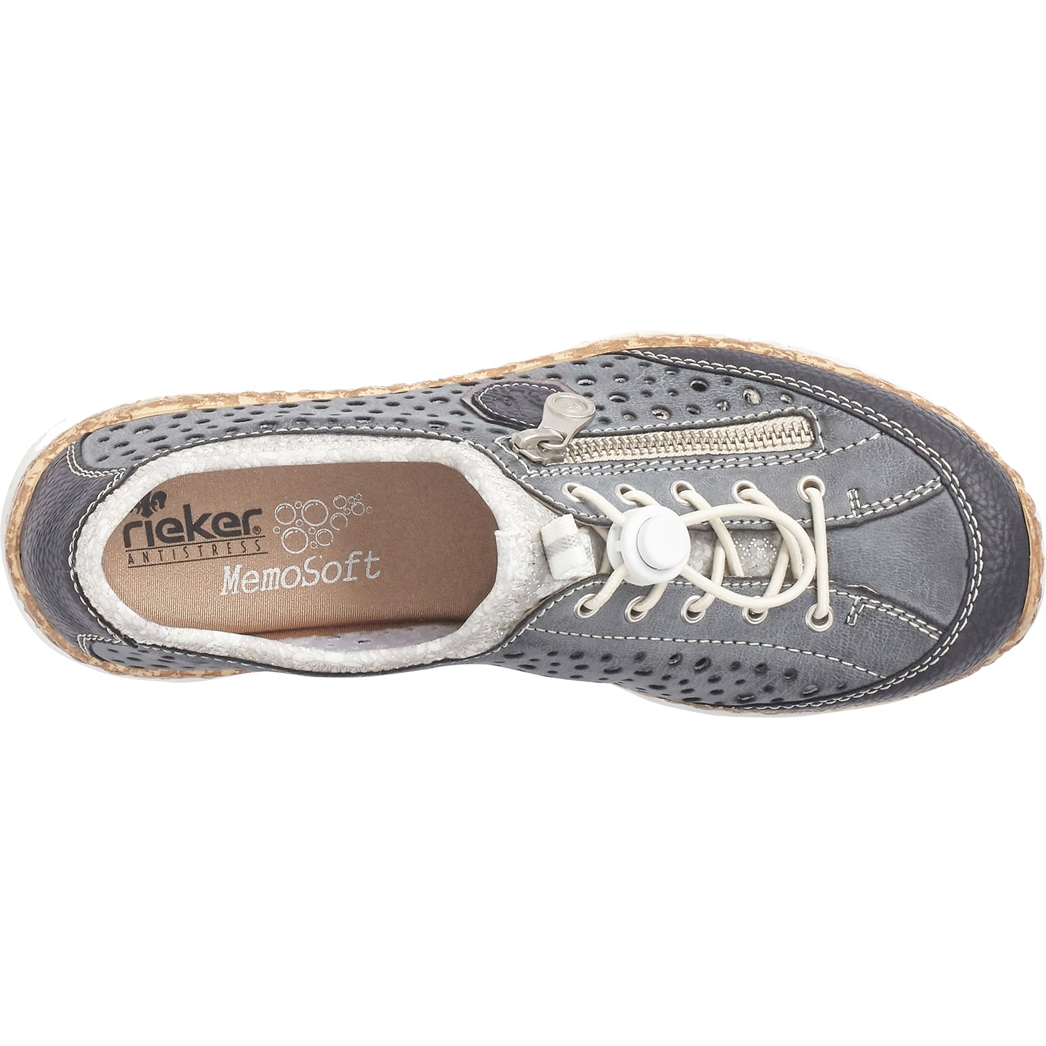 Womens Rieker Women's Rieker N42P6-14 Nikita P6 Pazific/Atlantic/Argento Synthetic Pazific/Atlantic/Argento Synthetic