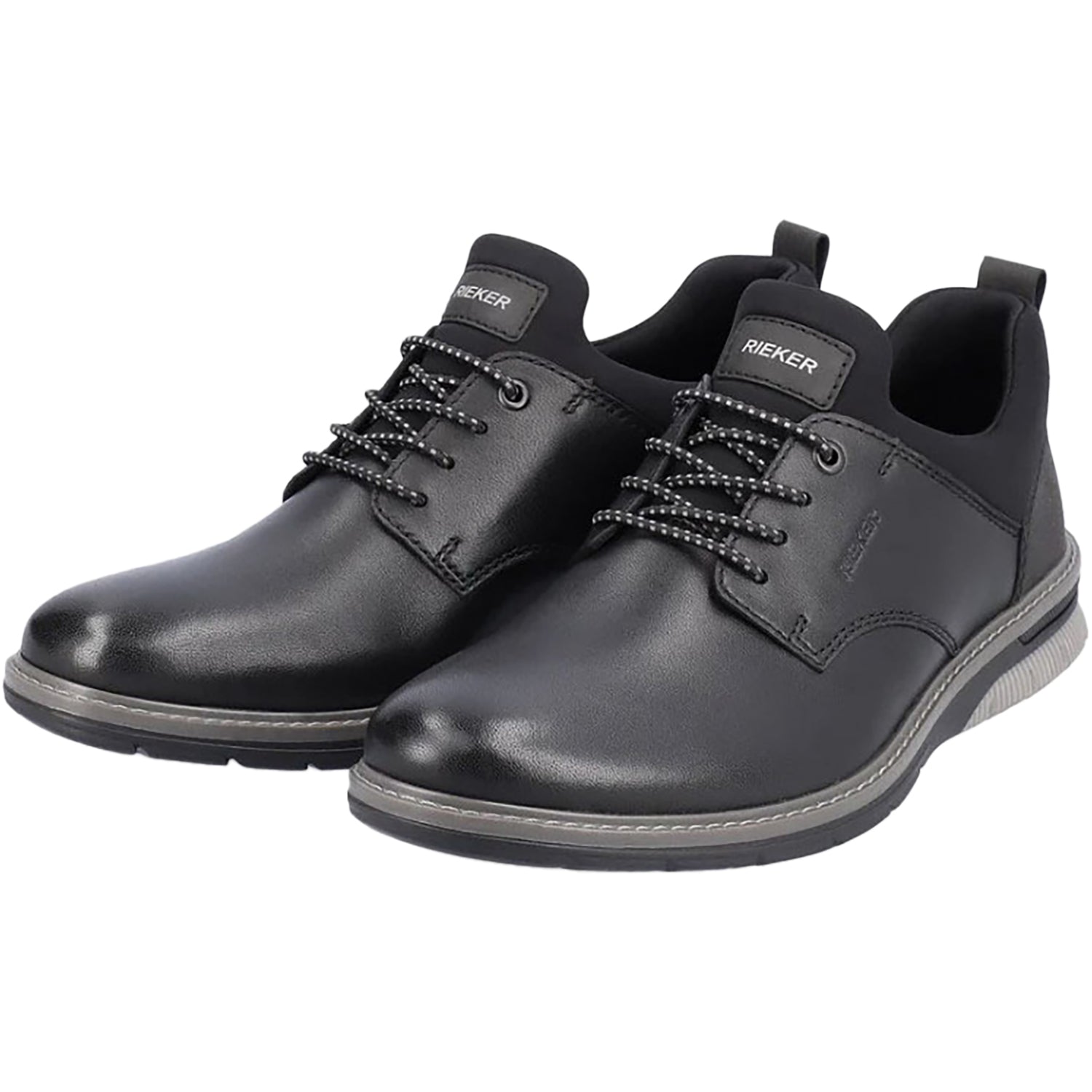 Mens Rieker Men's Rieker 14454-01 Black/Black/Black Leather Black/Black/Black Leather