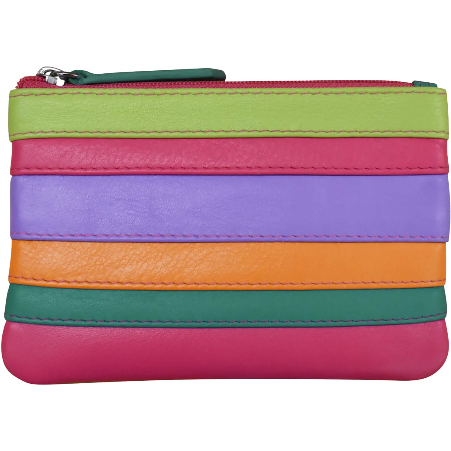 Womens Ili new york ili New York Coin Holder with Key Ring Palm BeachLeather Palm Beach