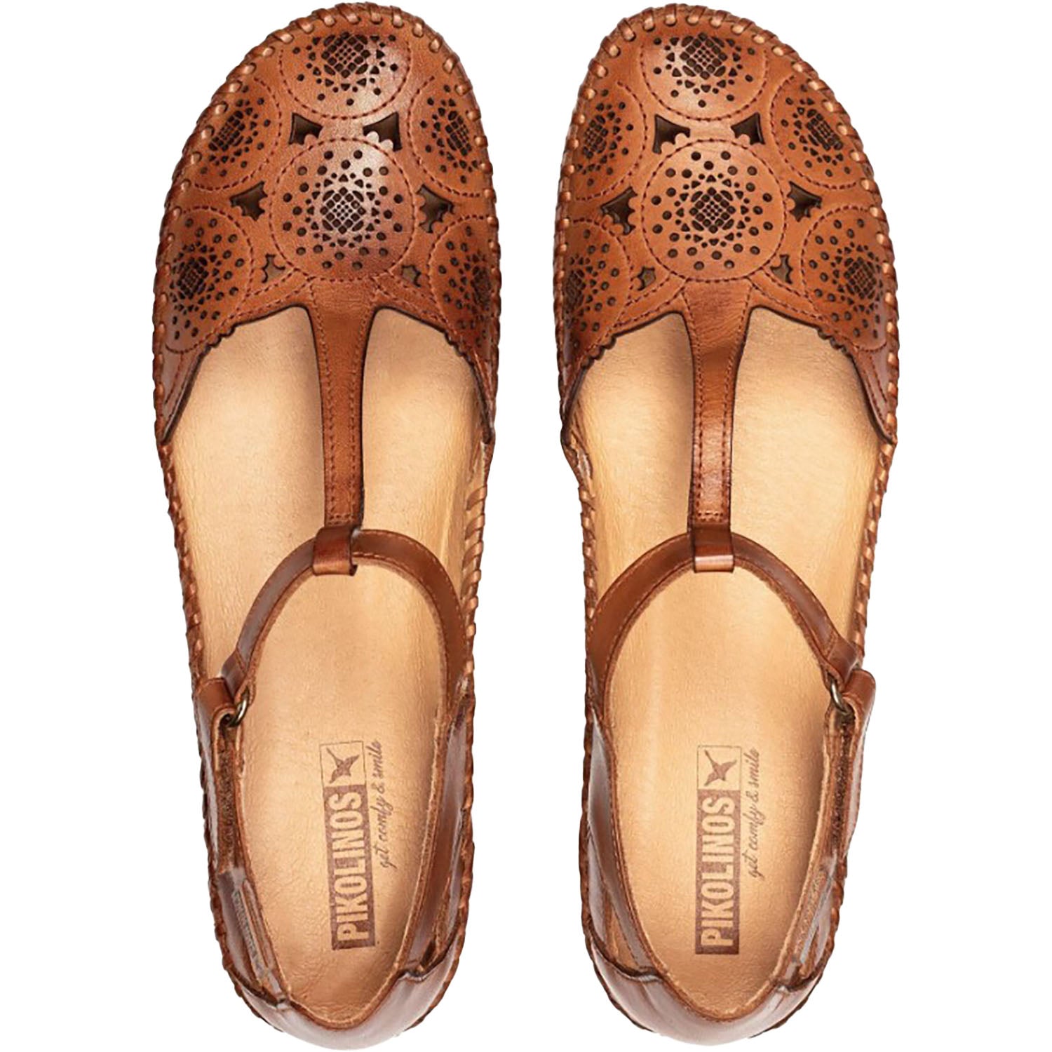 Womens Pikolinos Women's Pikolinos P. Vallarta 655-0734 Brandy Leather Brandy Leather