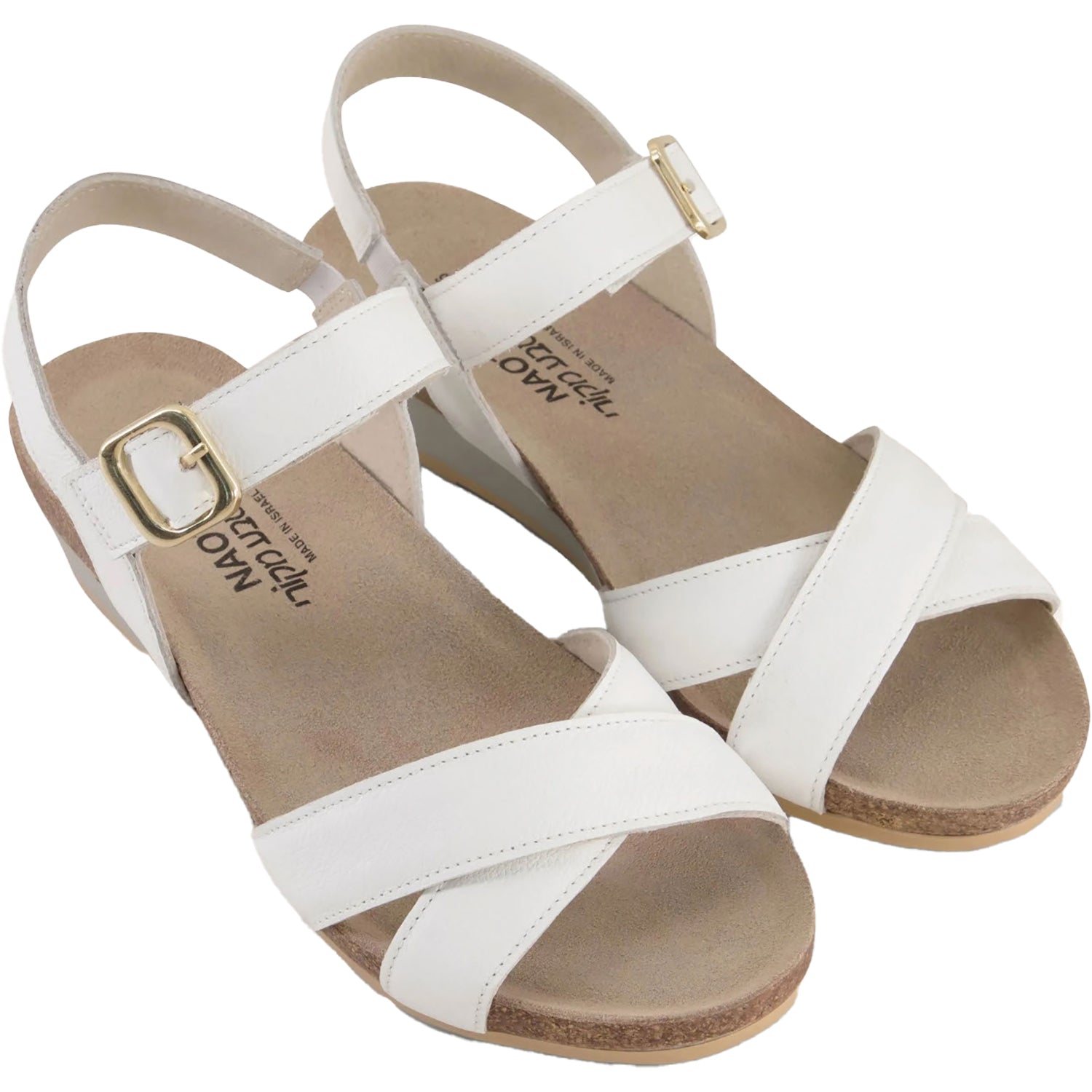 Womens Naot Women's Naot Throne Soft White Leather Soft White Leather