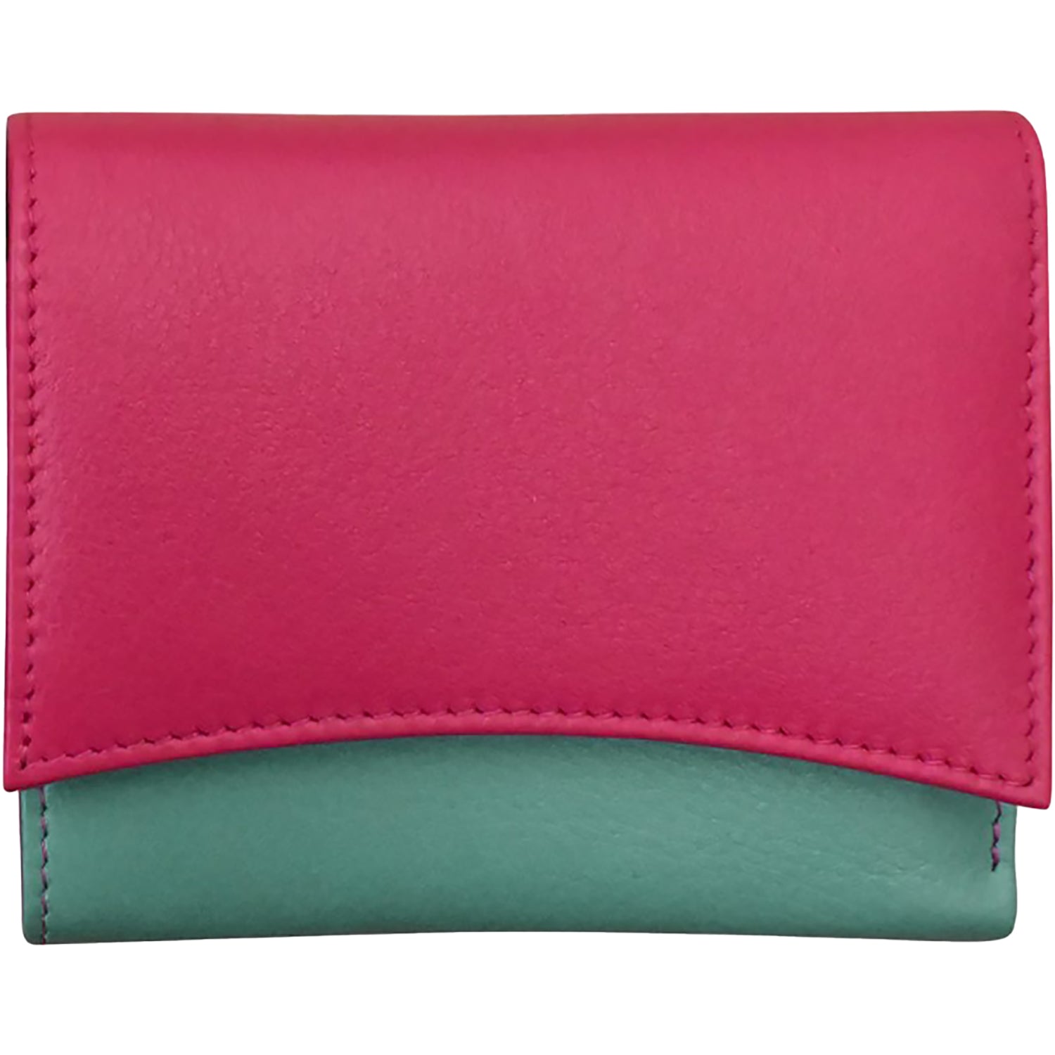 Ili new york ili New York Two Tone Pocket Wallet Indian Pink/Turquoise Indian Pink/Turquoise