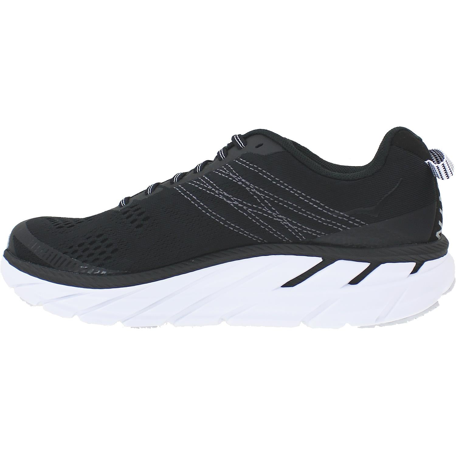 Womens Hoka one one Women's Hoka One One Clifton 6 Black/White Mesh Black/White Mesh