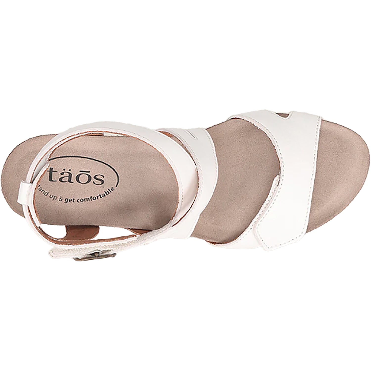 Womens Taos Women's Taos Carousel 3 White Leather White Leather