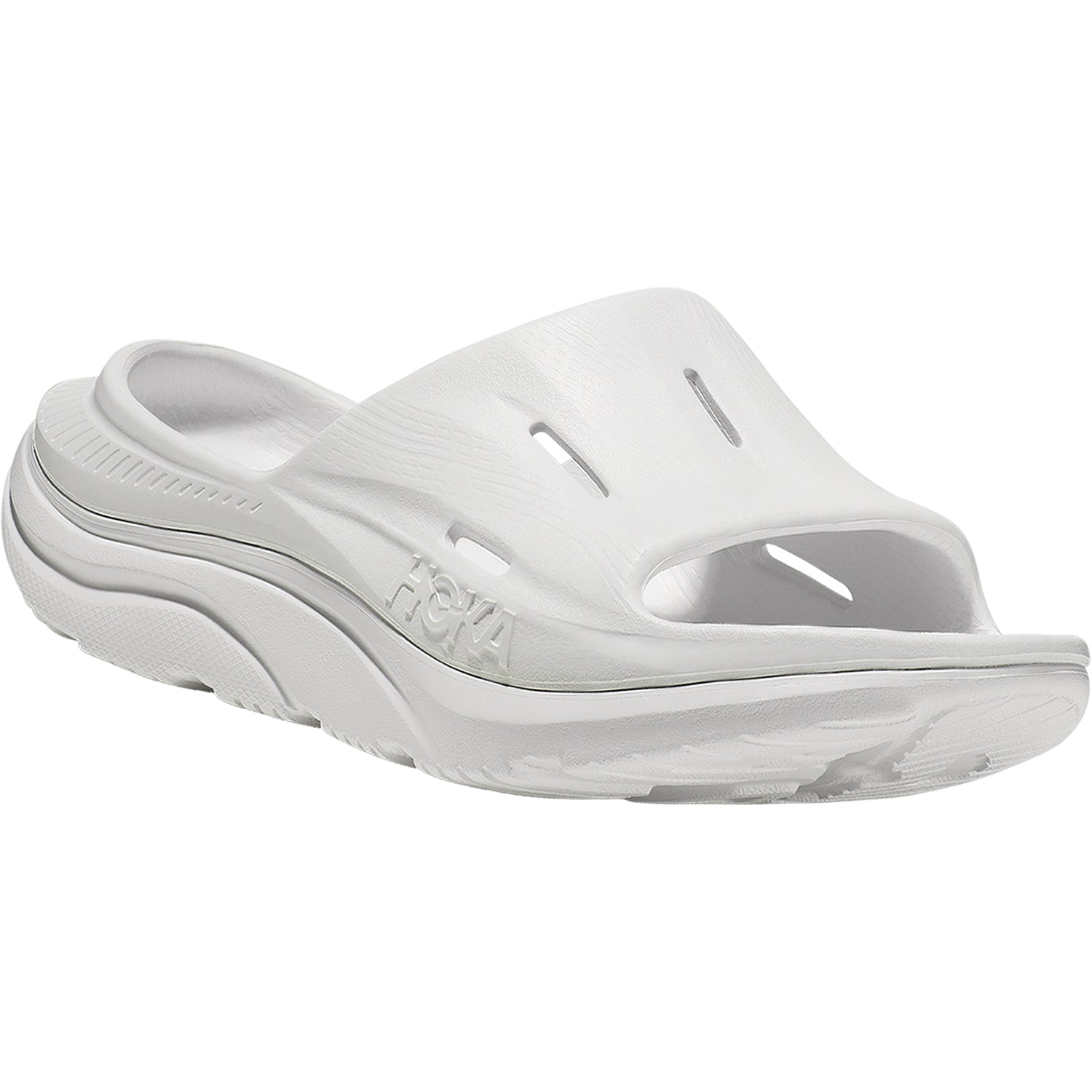 Unisex Hoka one one Unisex Hoka Ora Recovery Slide 3 White/White EVA White/White EVA