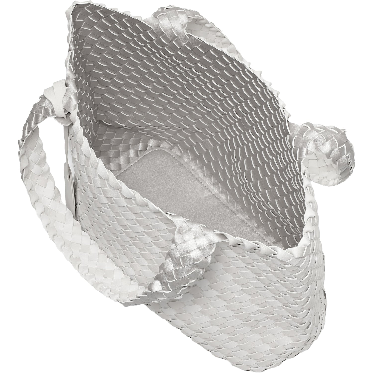 Womens Ilse jacobsen Women's Ilse Jacobsen Bag 08 Graphics Reversible Shopper Milk Cream Metallic/White Synthetic Milk Cream Metallic/White Synthetic