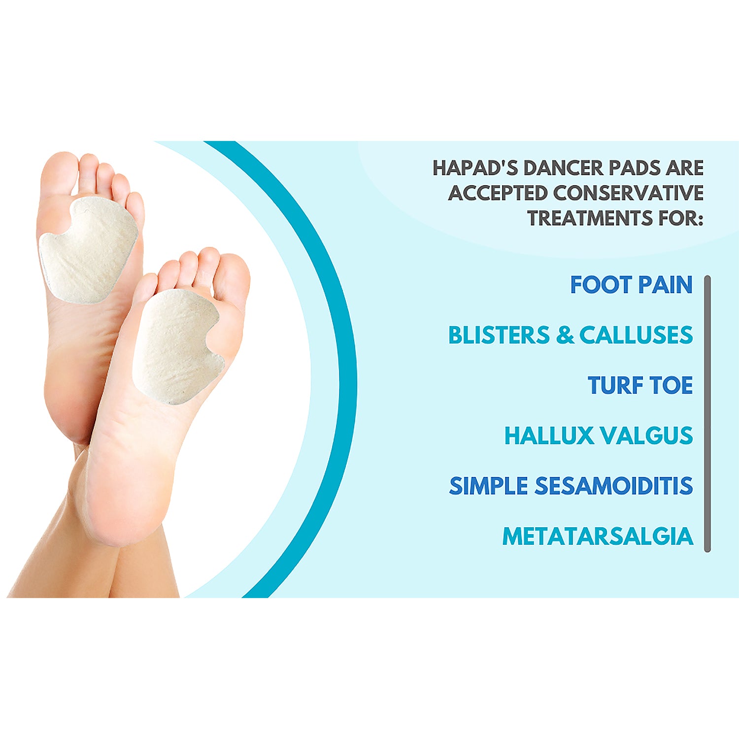 Womens Hapad Women's Hapad Dancer Pads White White