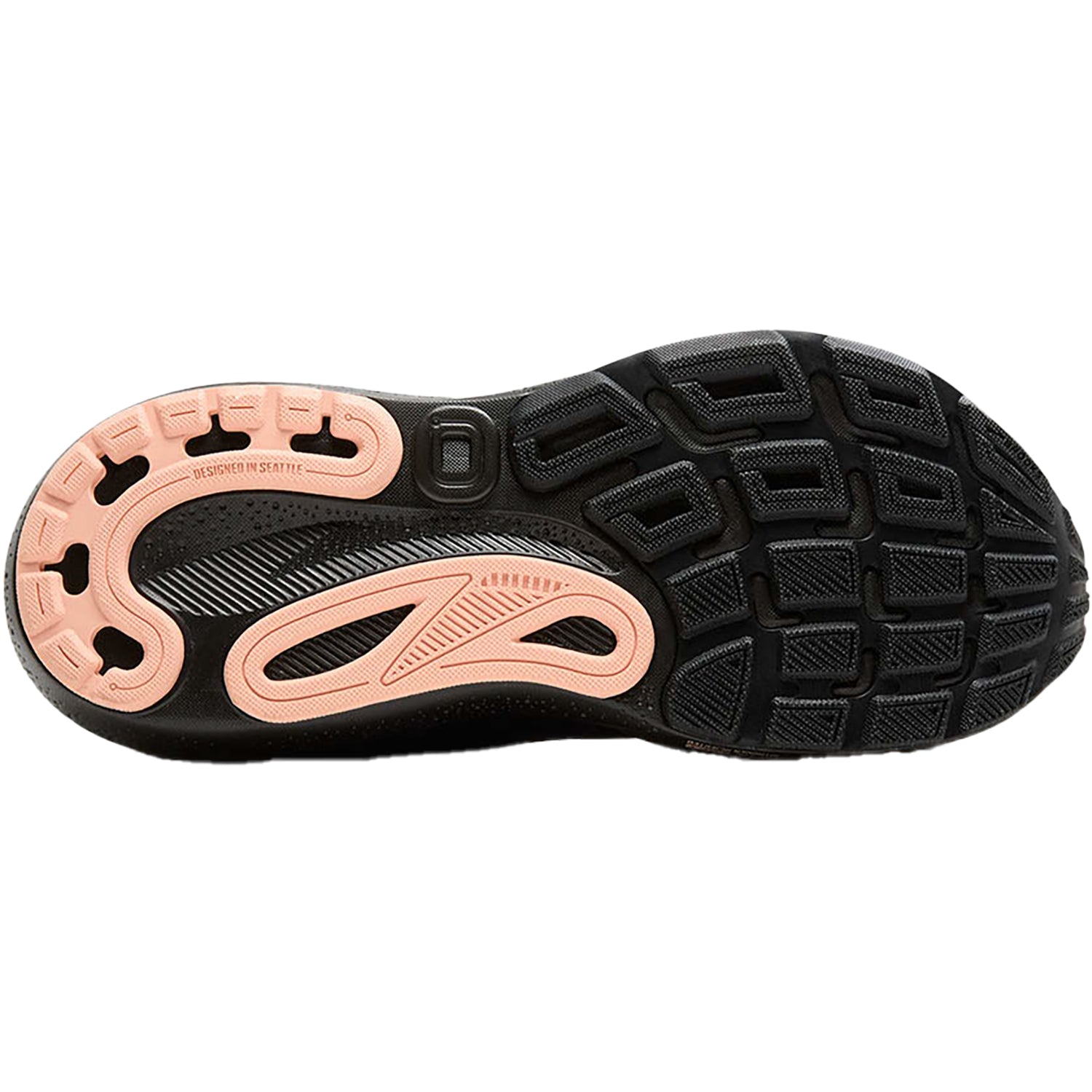 Womens Brooks Women's Brooks Adrenaline GTS 24 Black/Peacoat/Peach Mesh Black/Peacoat/Peach Mesh